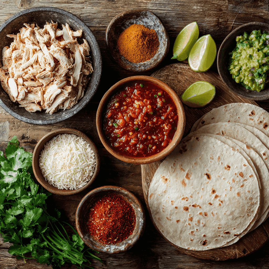 Schnelle & einfache Instant Pot Shredded Chicken Tacos Recipe Image