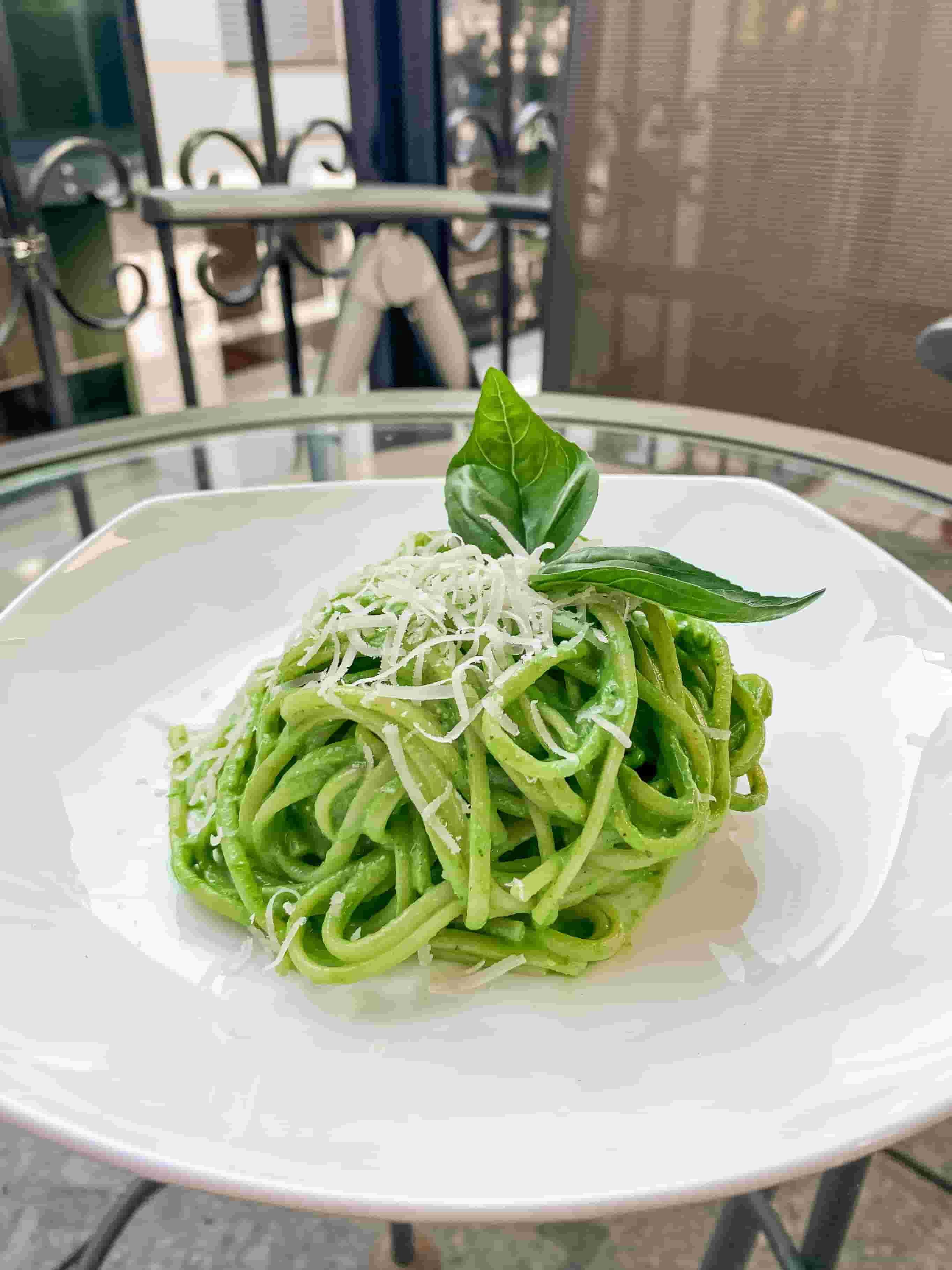 Зелени летни лингуини Recipe Image