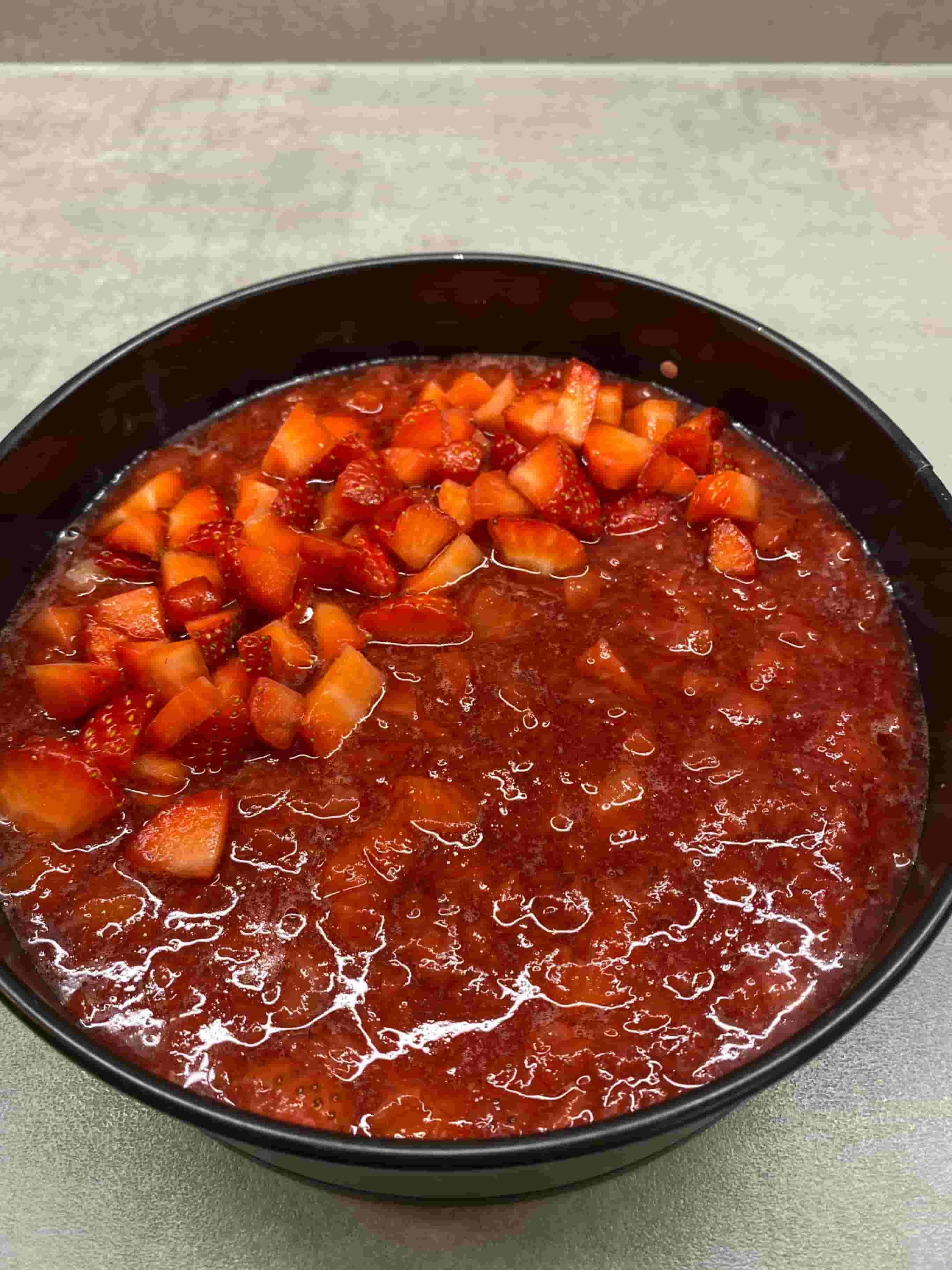 Aardbei Banaan Cheesecake Recipe Image