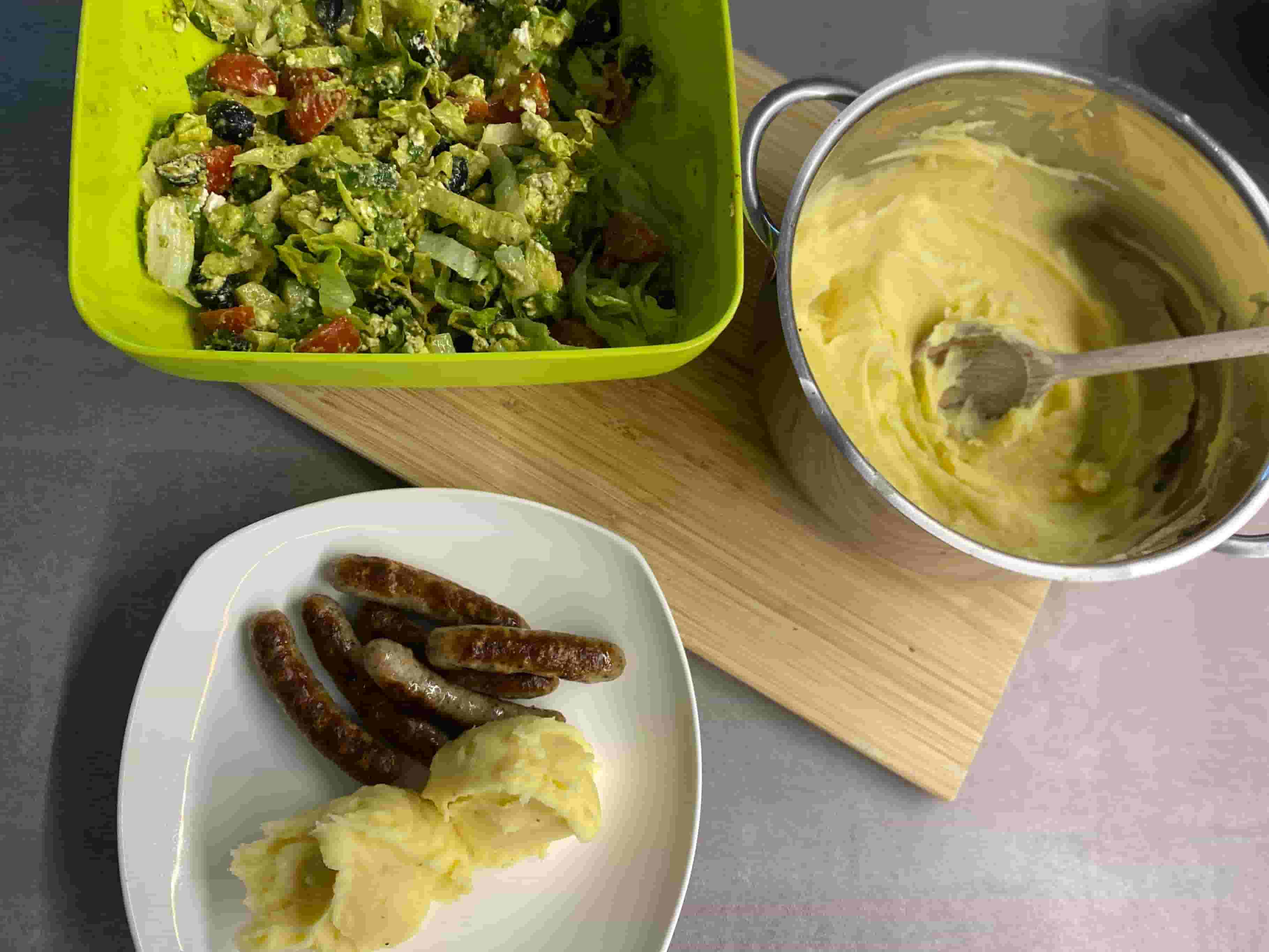 Bayerische Würstchen mit Kartoffelpüree Recipe Image