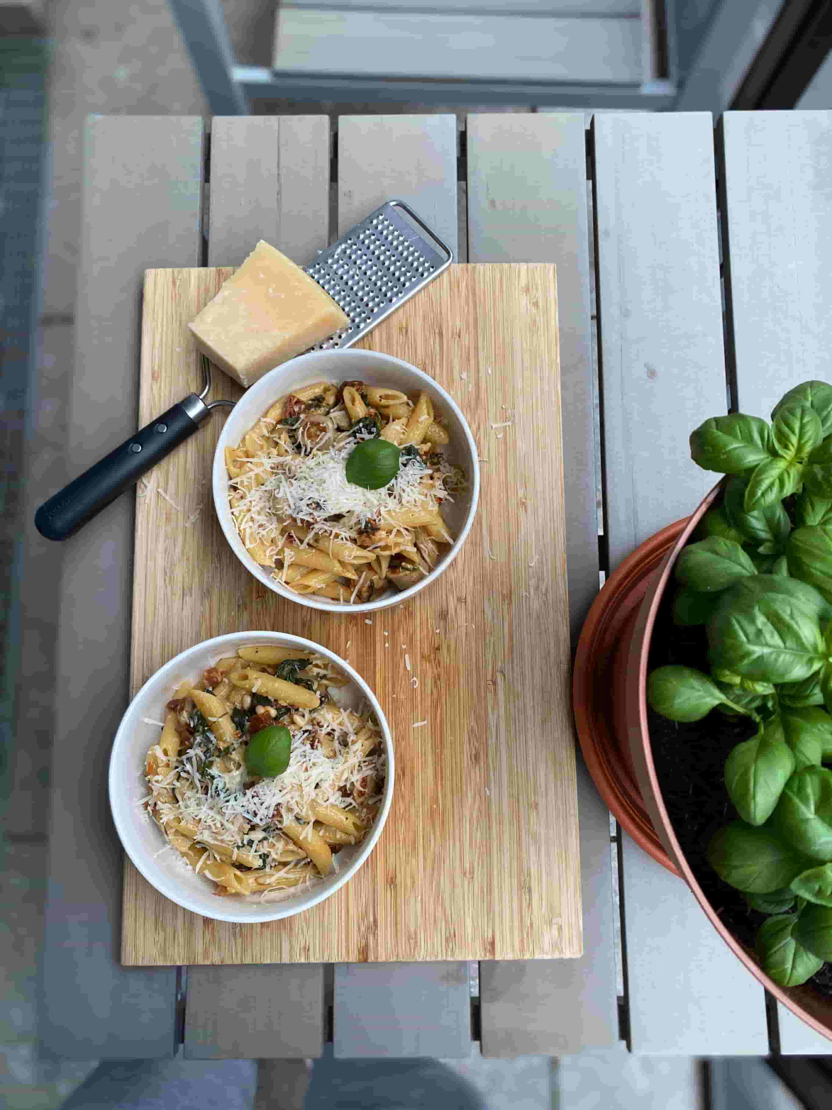 Hearty Sausage, Spinach & Sundried Tomato Penne Recipe Image