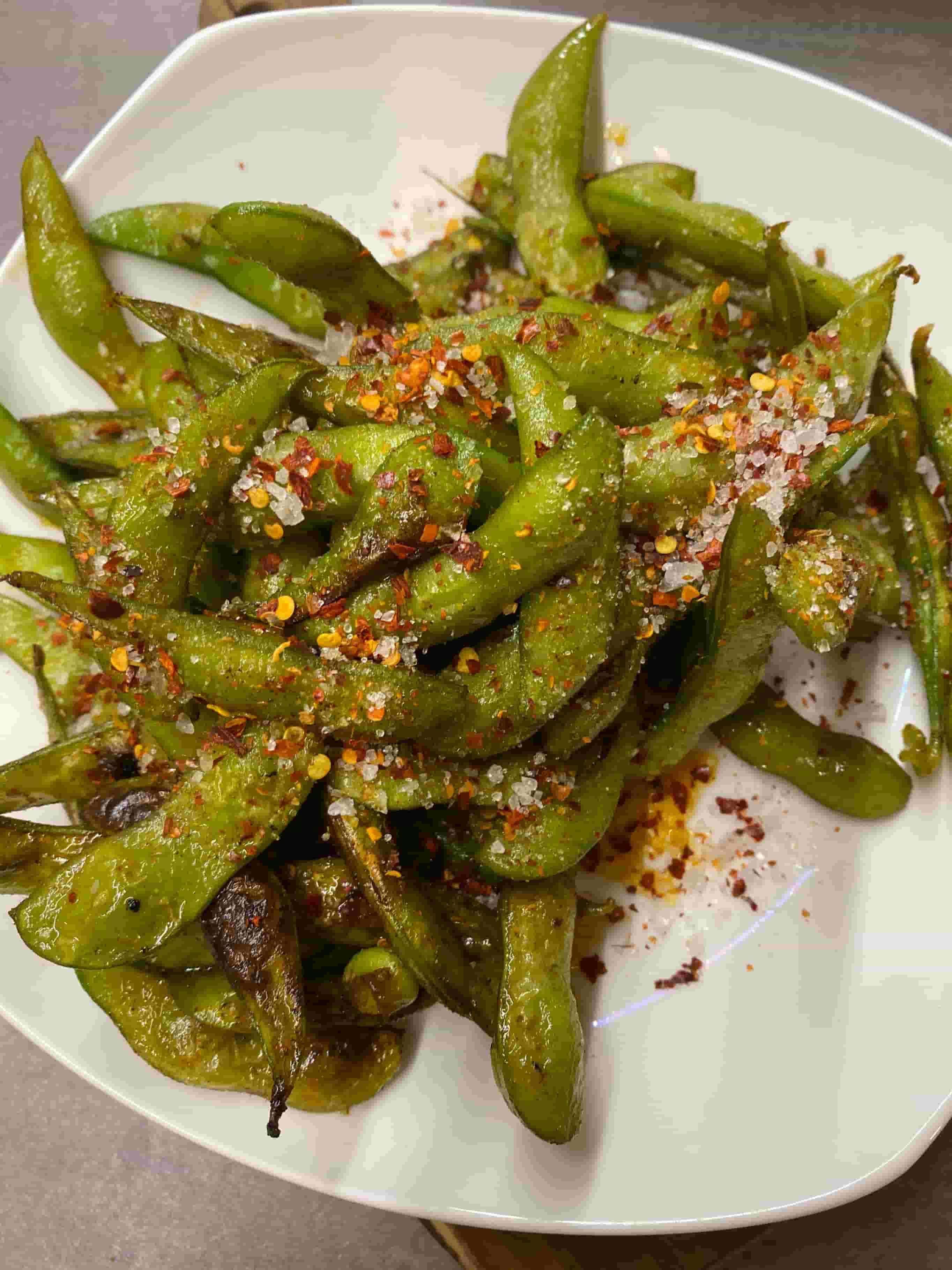 Маслено гриловано едамаме Recipe Image