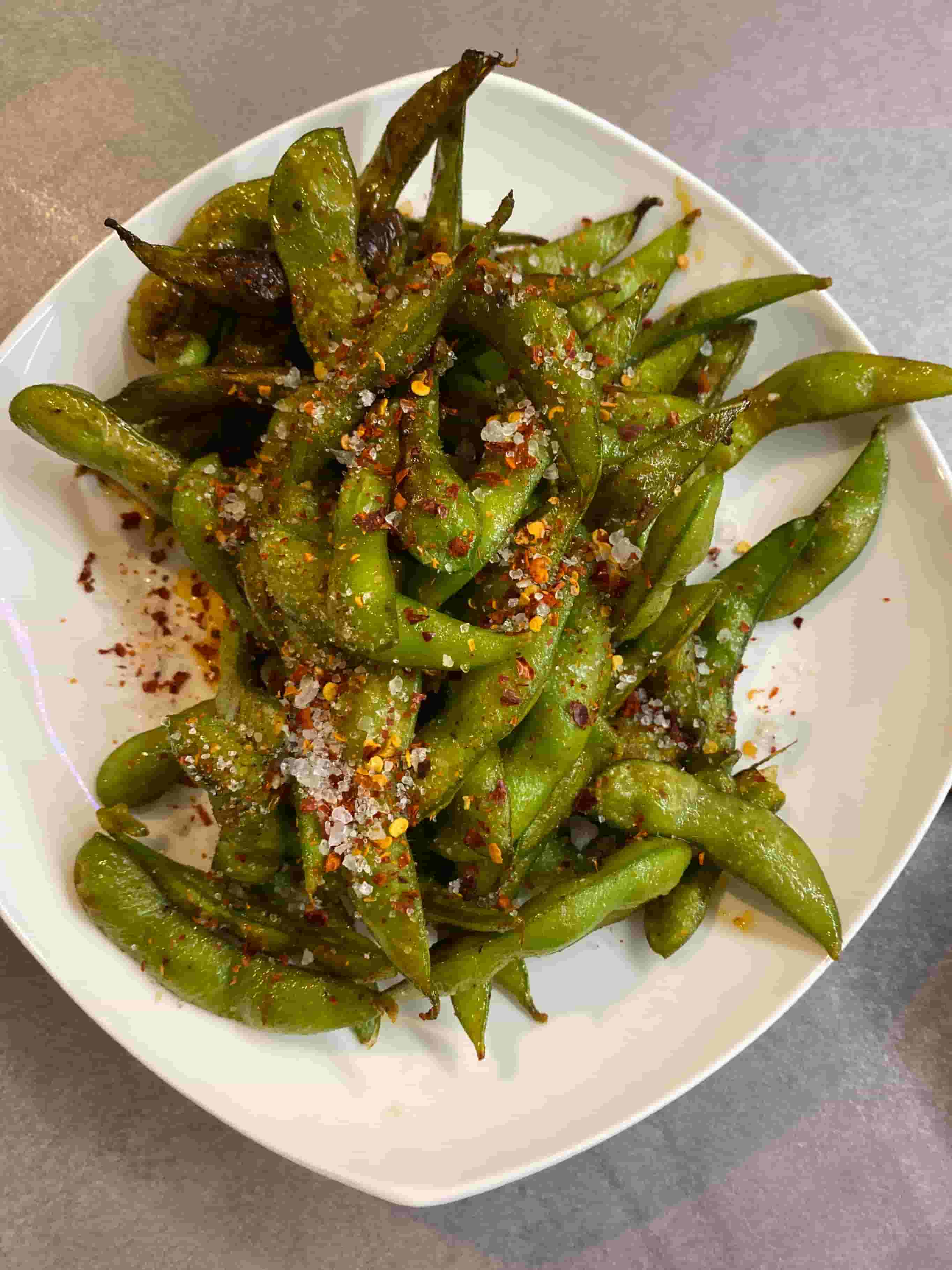 Маслено гриловано едамаме Recipe Image