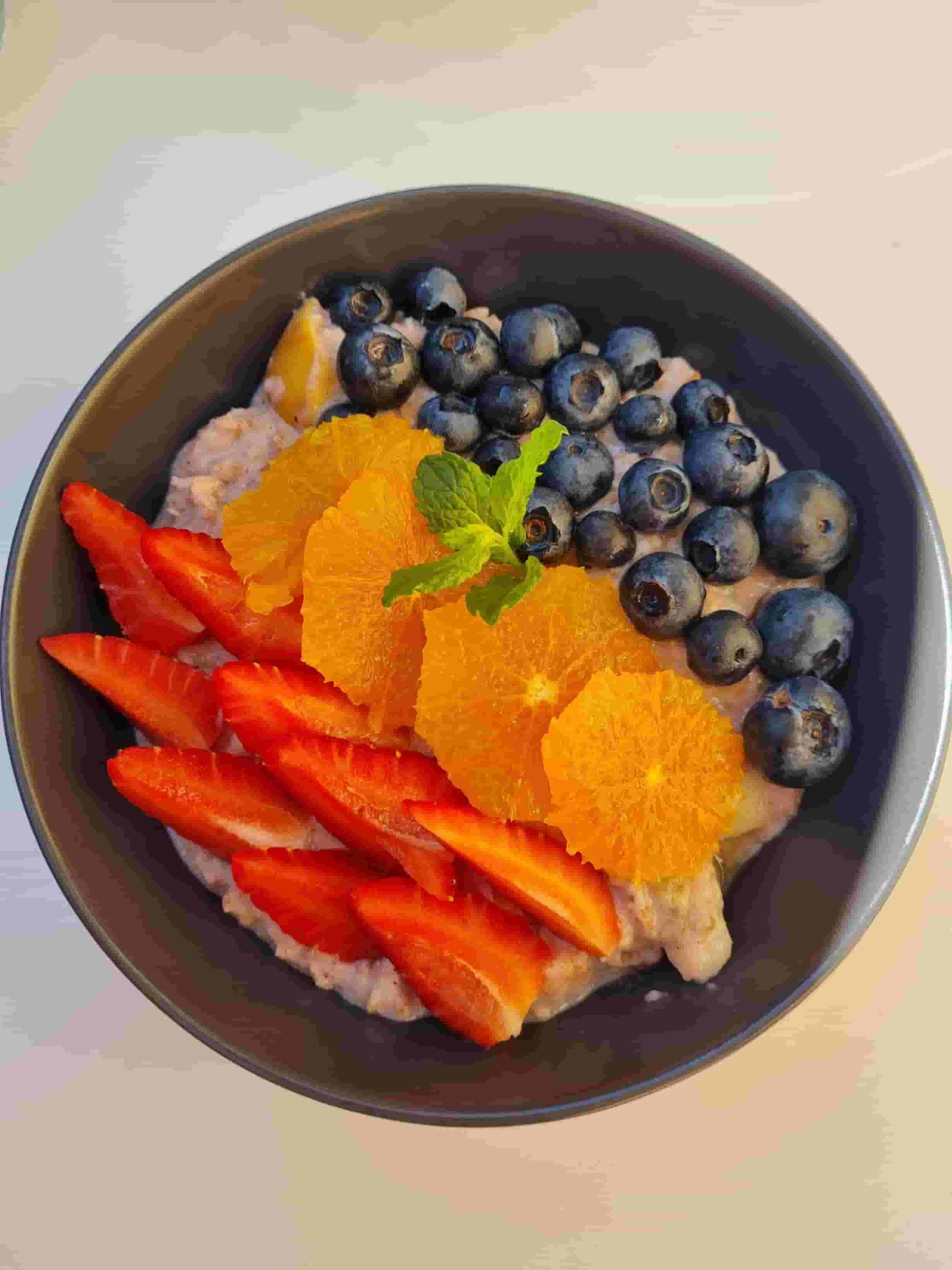 Fruity Strawberry Porridge Recipe Image