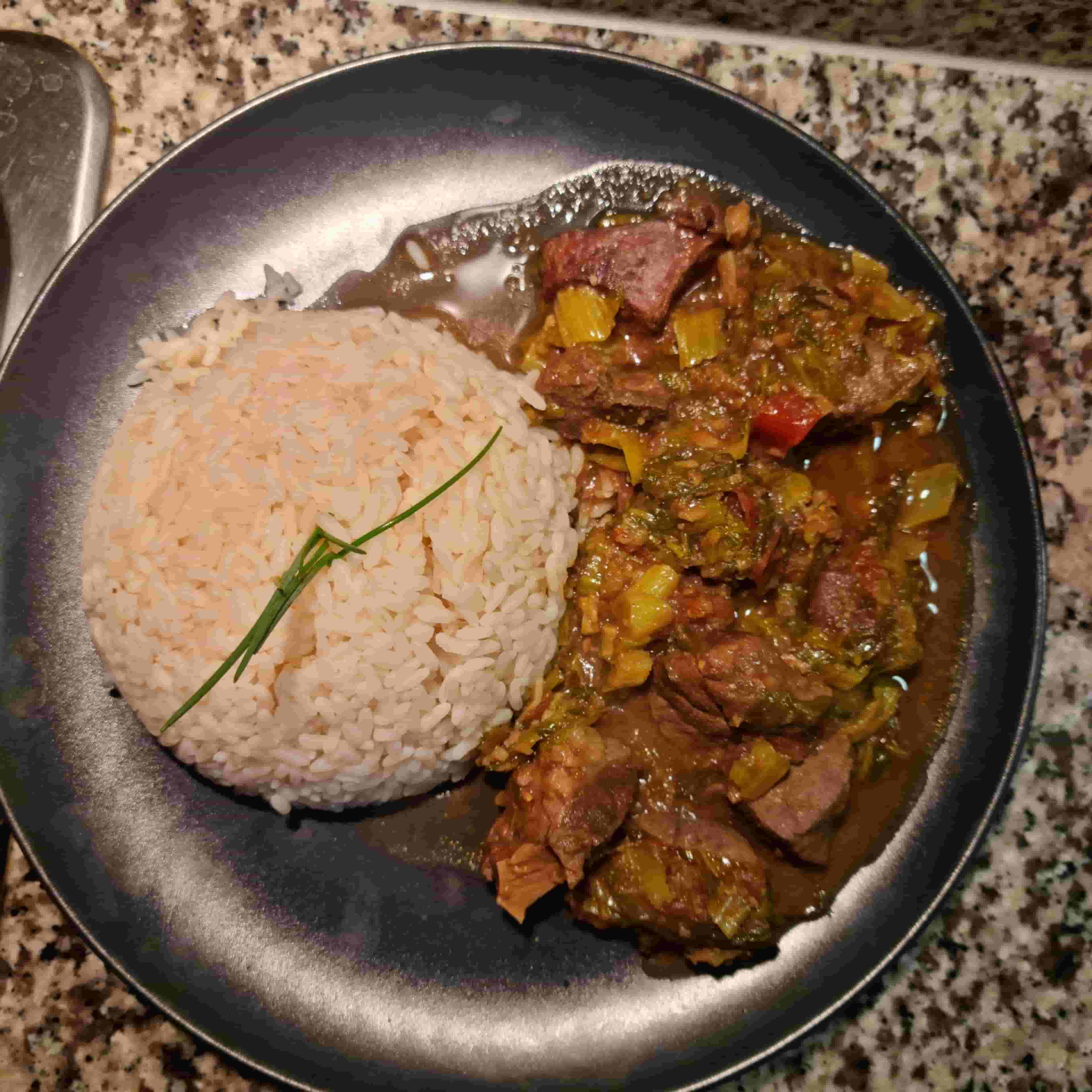 Madagascar-Style Beef Heart and Liver Ragout Recipe Image