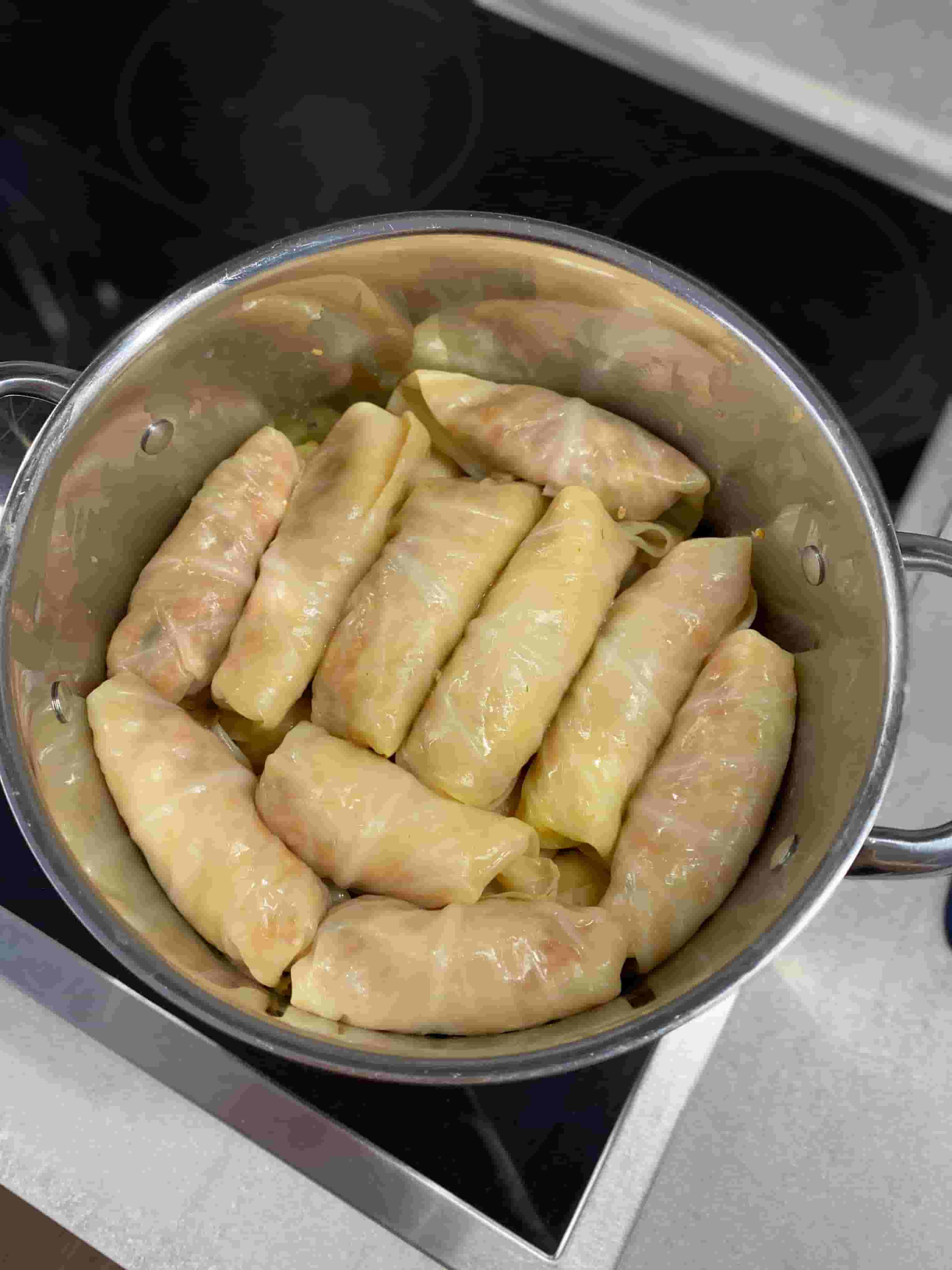 Traditional Balkan Sarma: Slow-Cooked Sour Cabbage Rolls with Savory Minced Meat Filling Recipe Image