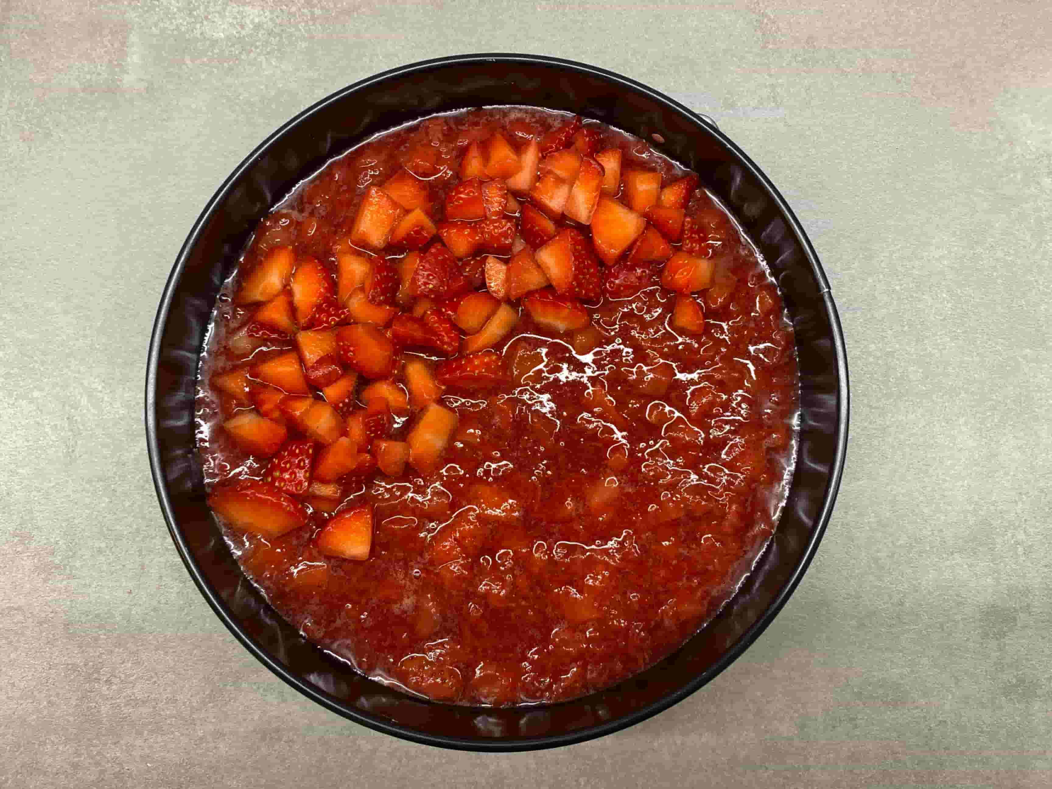 Aardbei Banaan Cheesecake Recipe Image