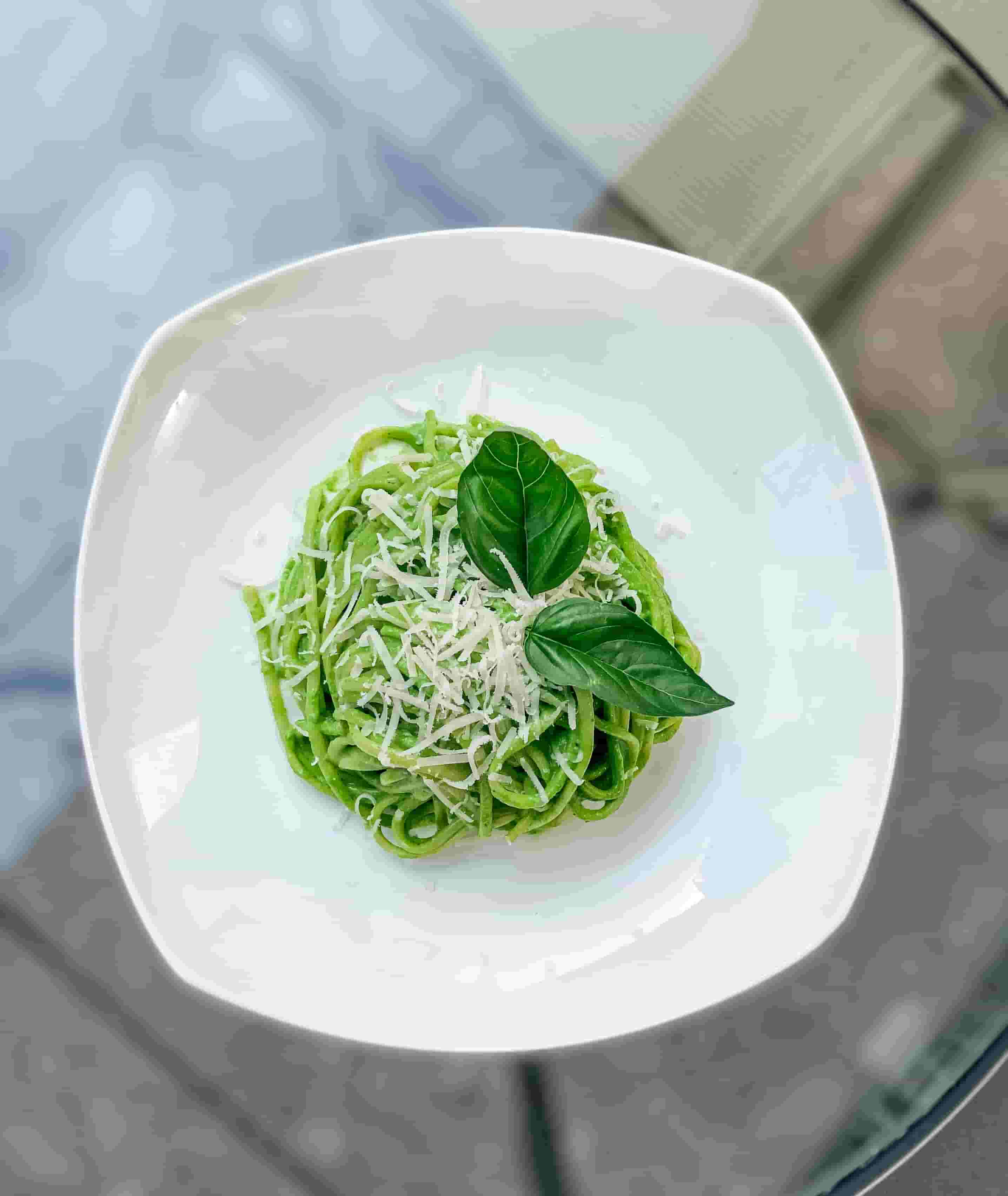 Зелени летни лингуини Recipe Image