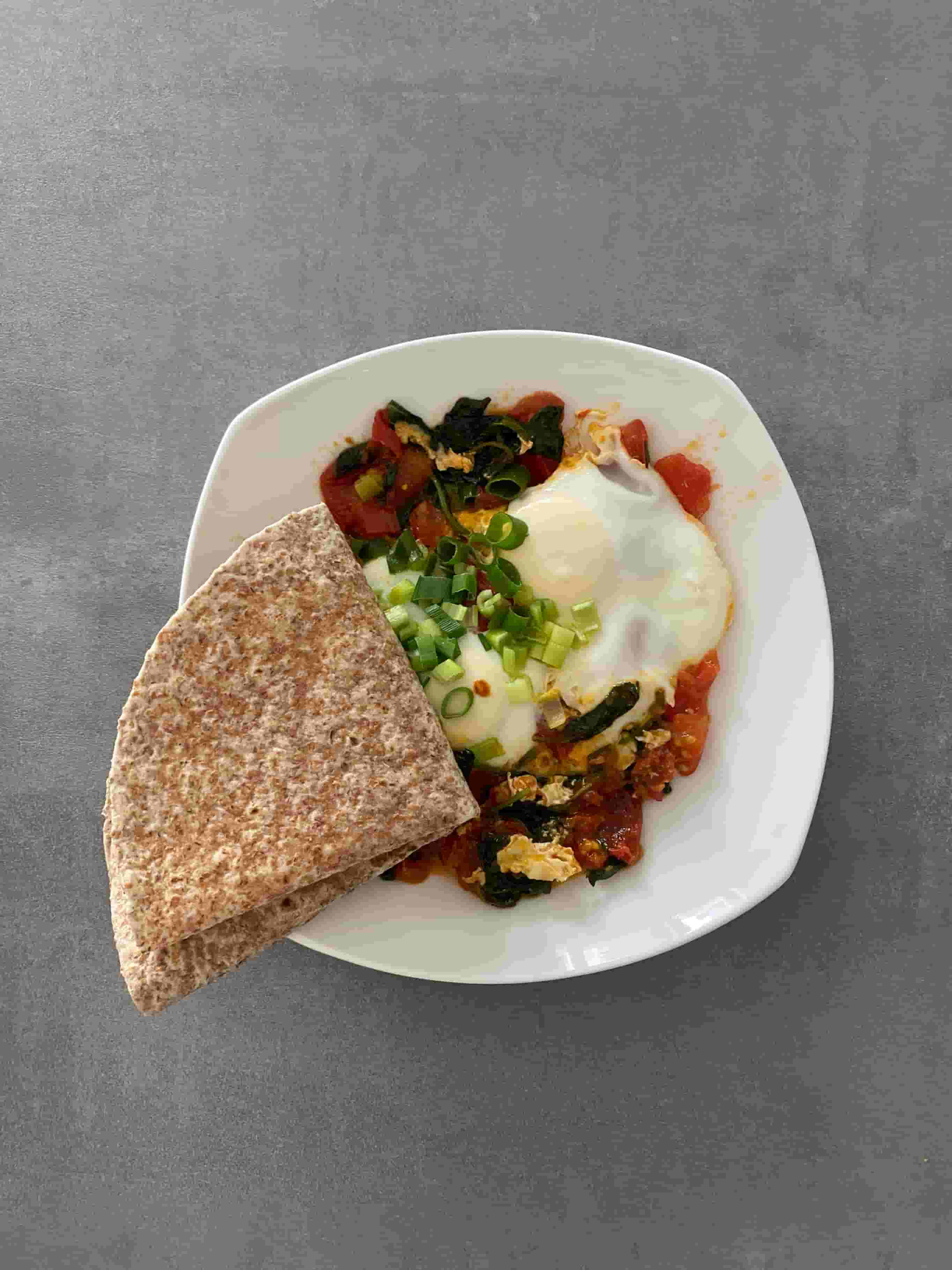 Omelette aux tomates Recipe Image