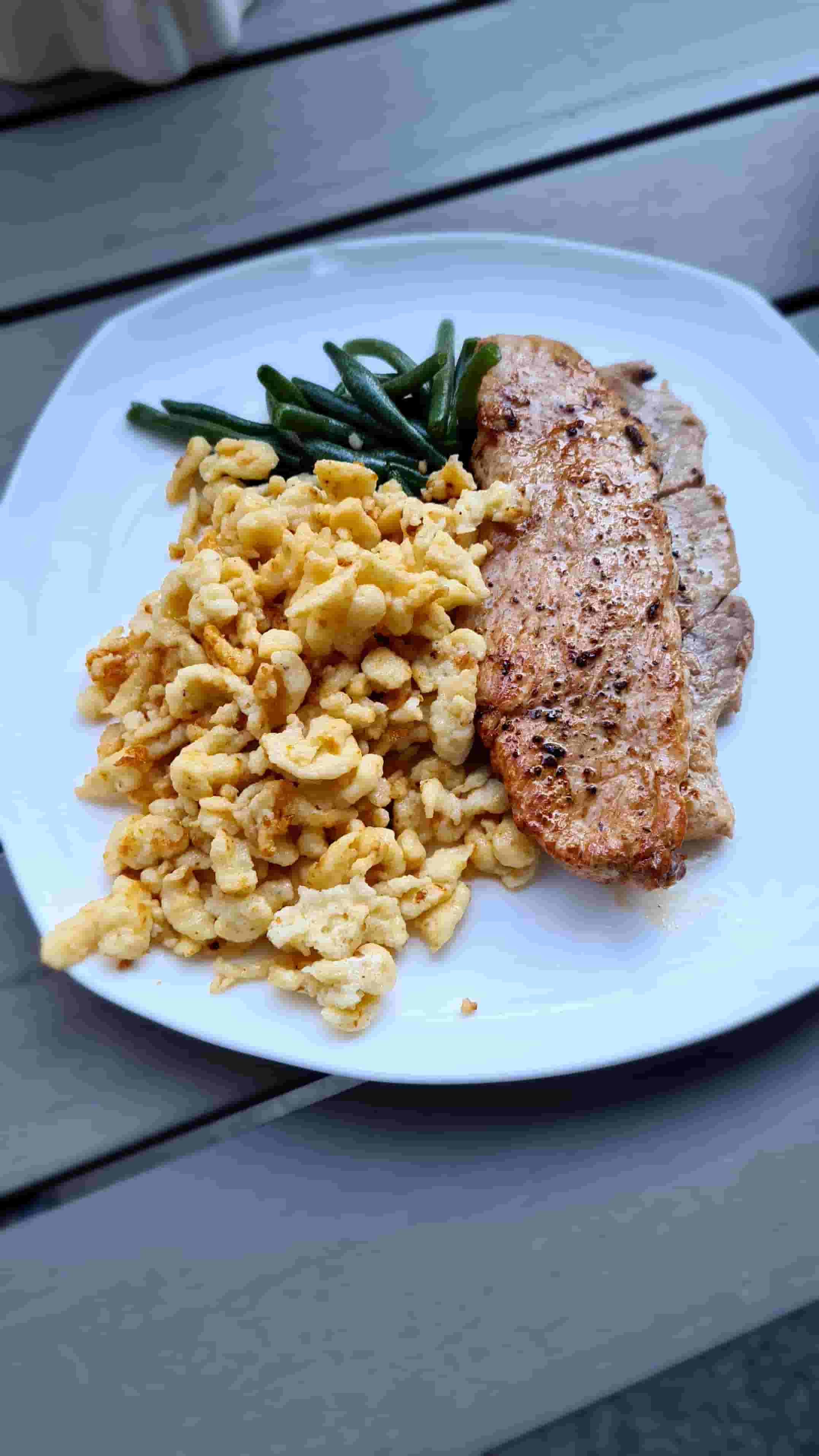 Spätzle con Escalope de Cerdo Recipe Image