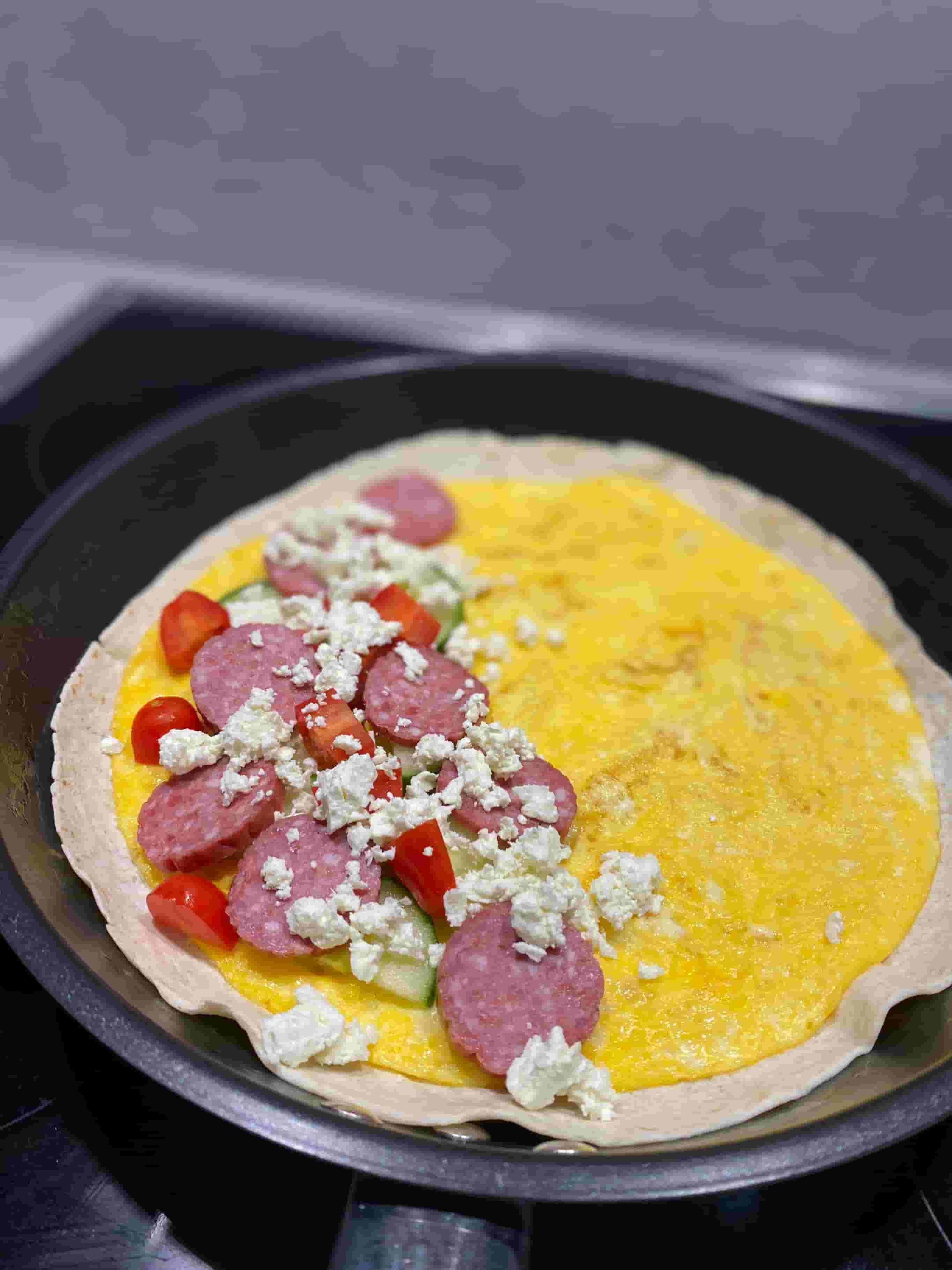 Quesadilla de Desayuno Rica en Proteínas Recipe Image