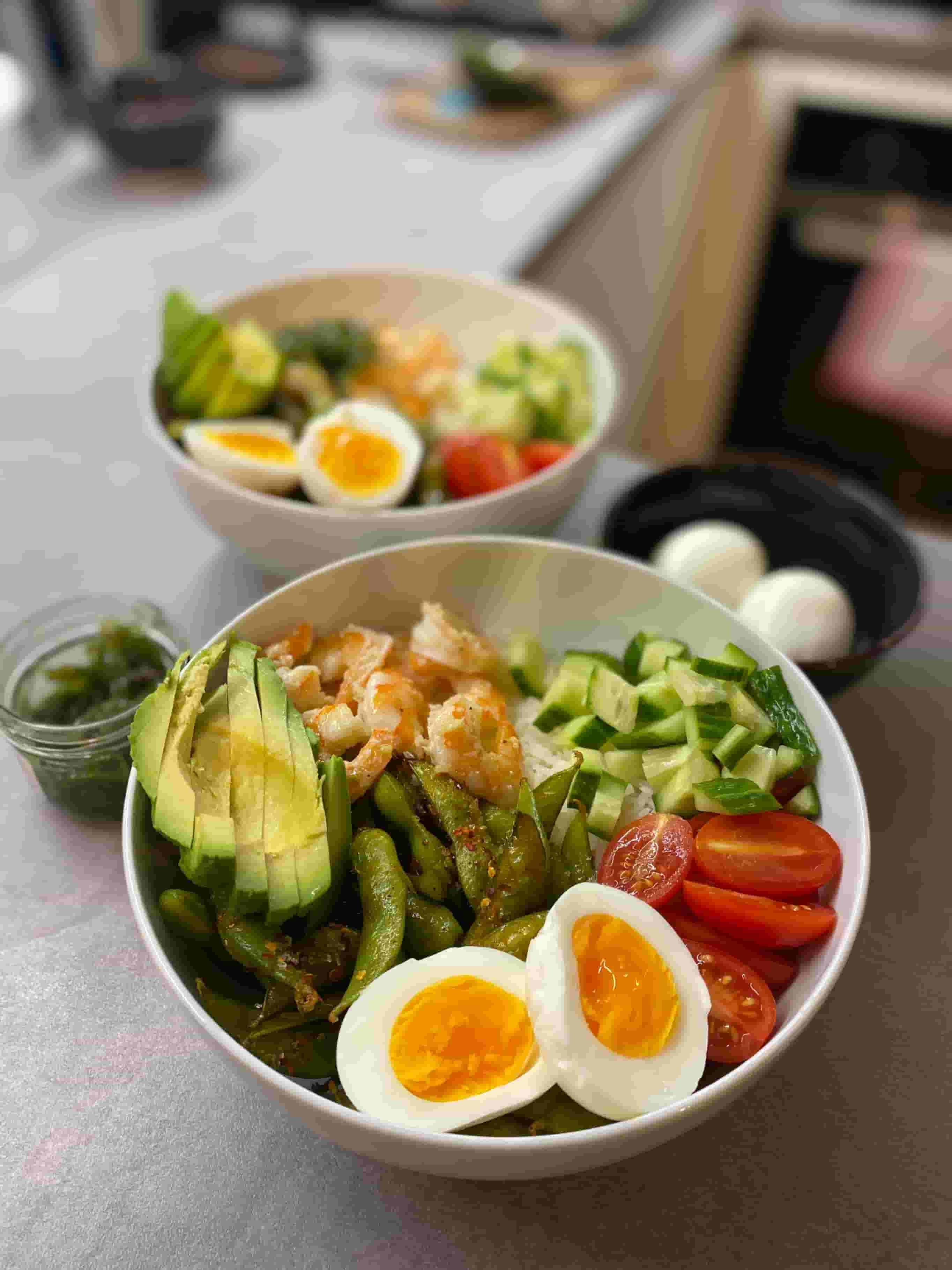 Суши купа със скариди и едамаме Recipe Image