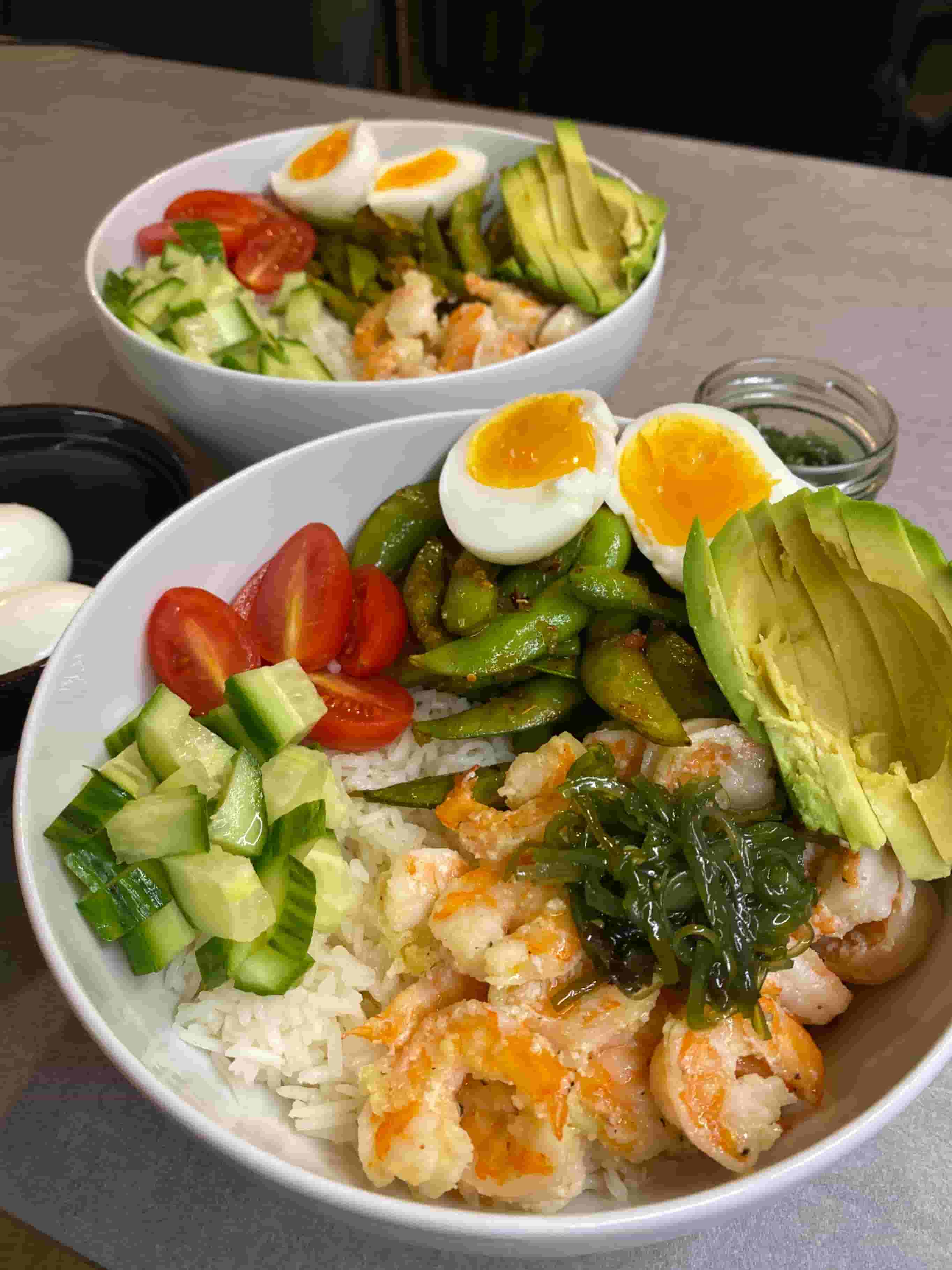 Суши купа със скариди и едамаме Recipe Image