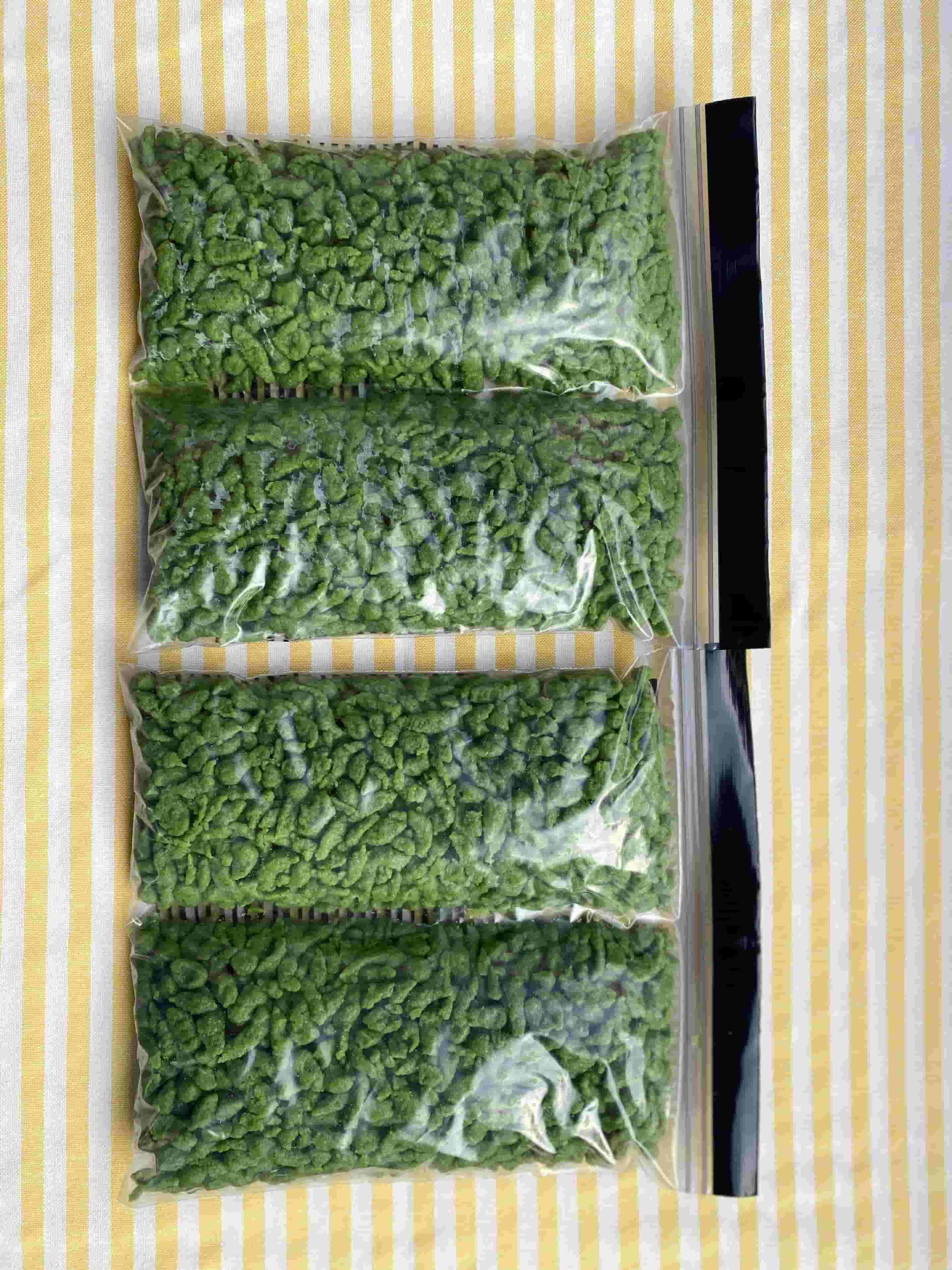 Proteinowe szpecle szpinakowe (bez mleka) Recipe Image