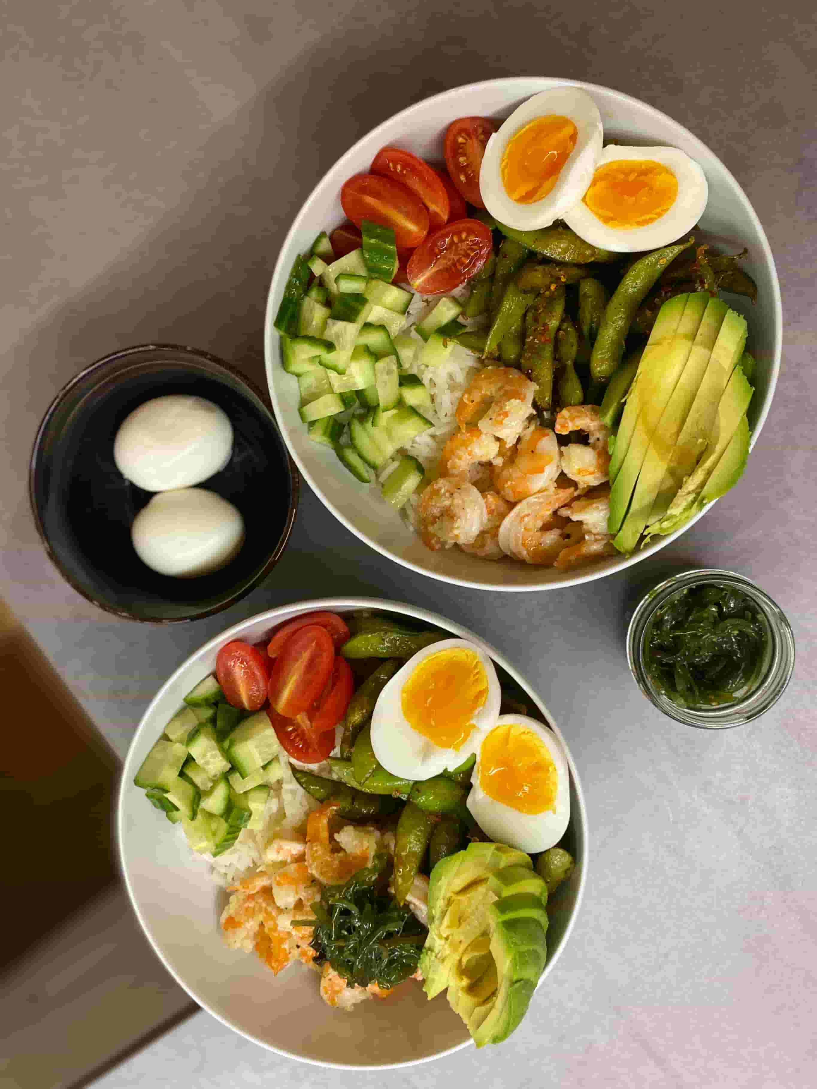Суши купа със скариди и едамаме Recipe Image