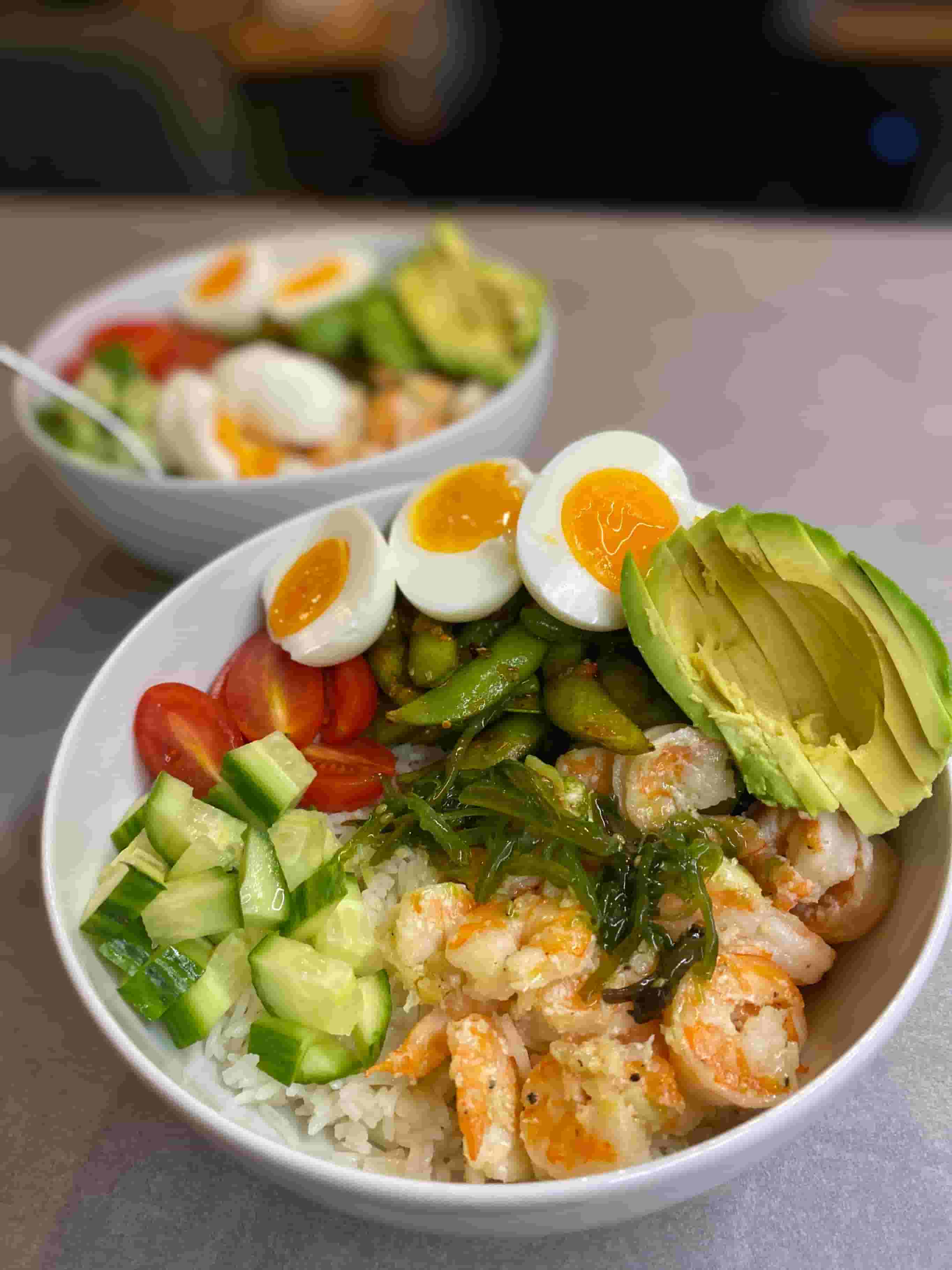 Суши купа със скариди и едамаме Recipe Image