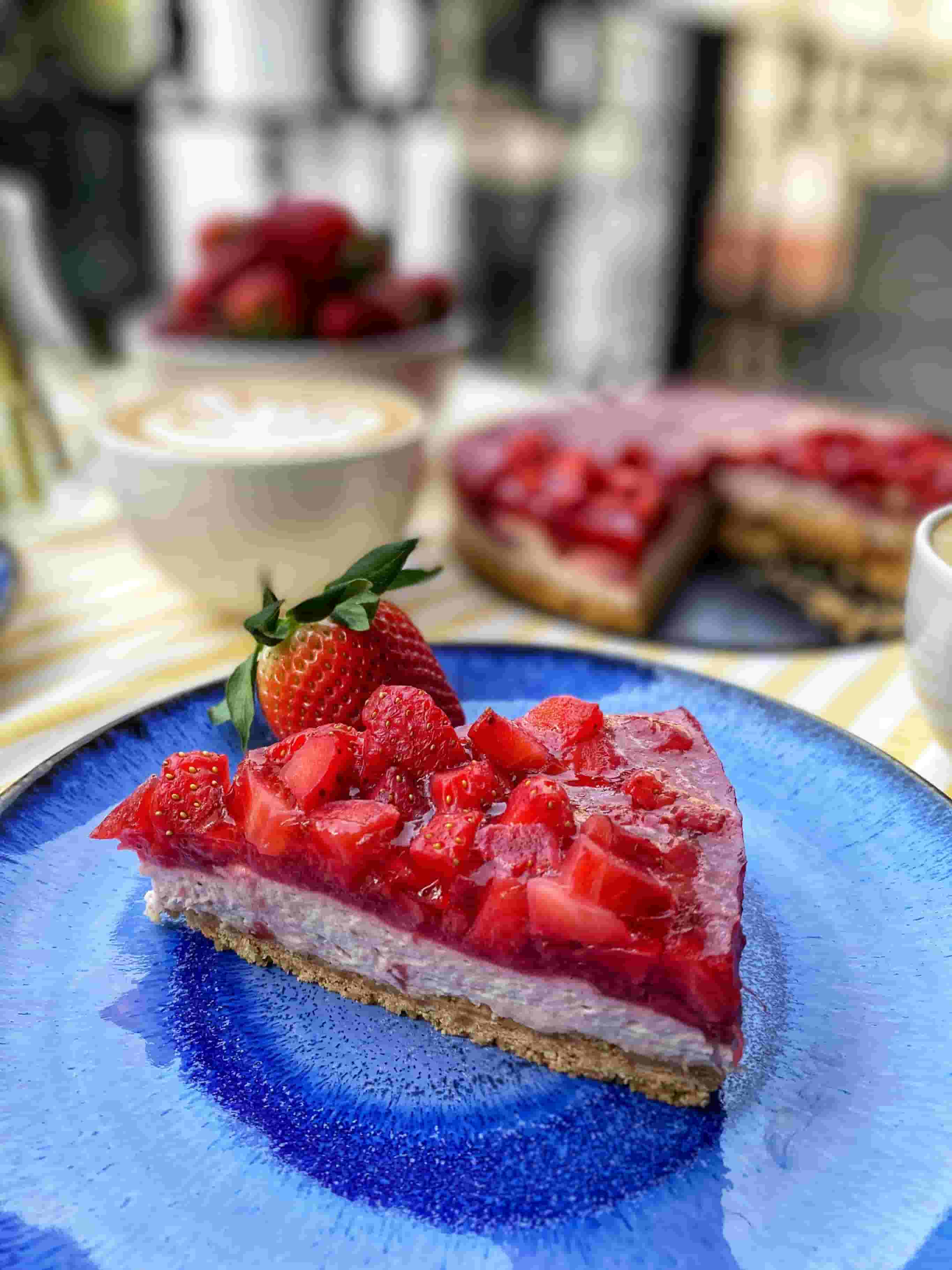 Aardbei Banaan Cheesecake Recipe Image