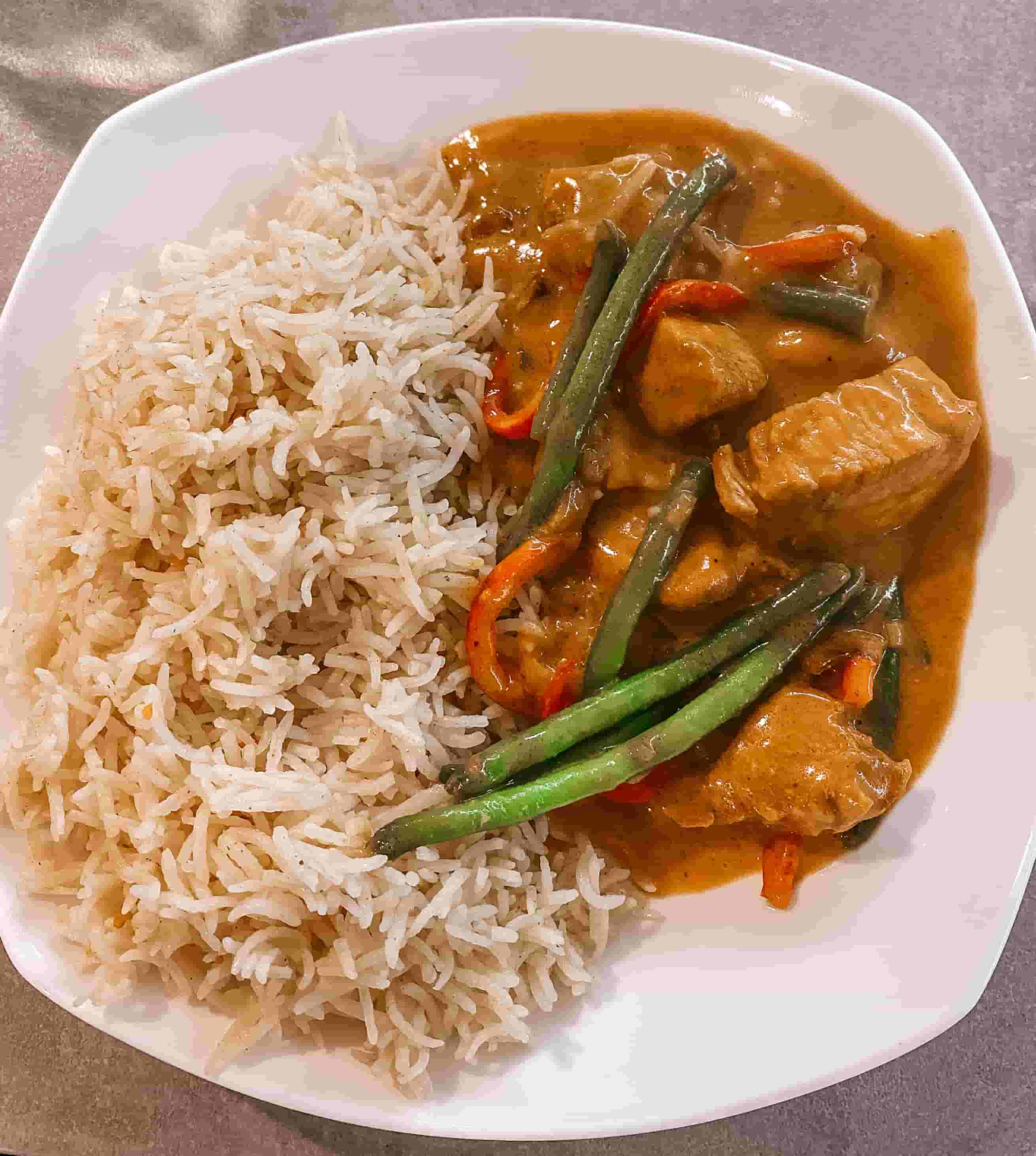 Kokos Kip Curry Rijstkom Recipe Image