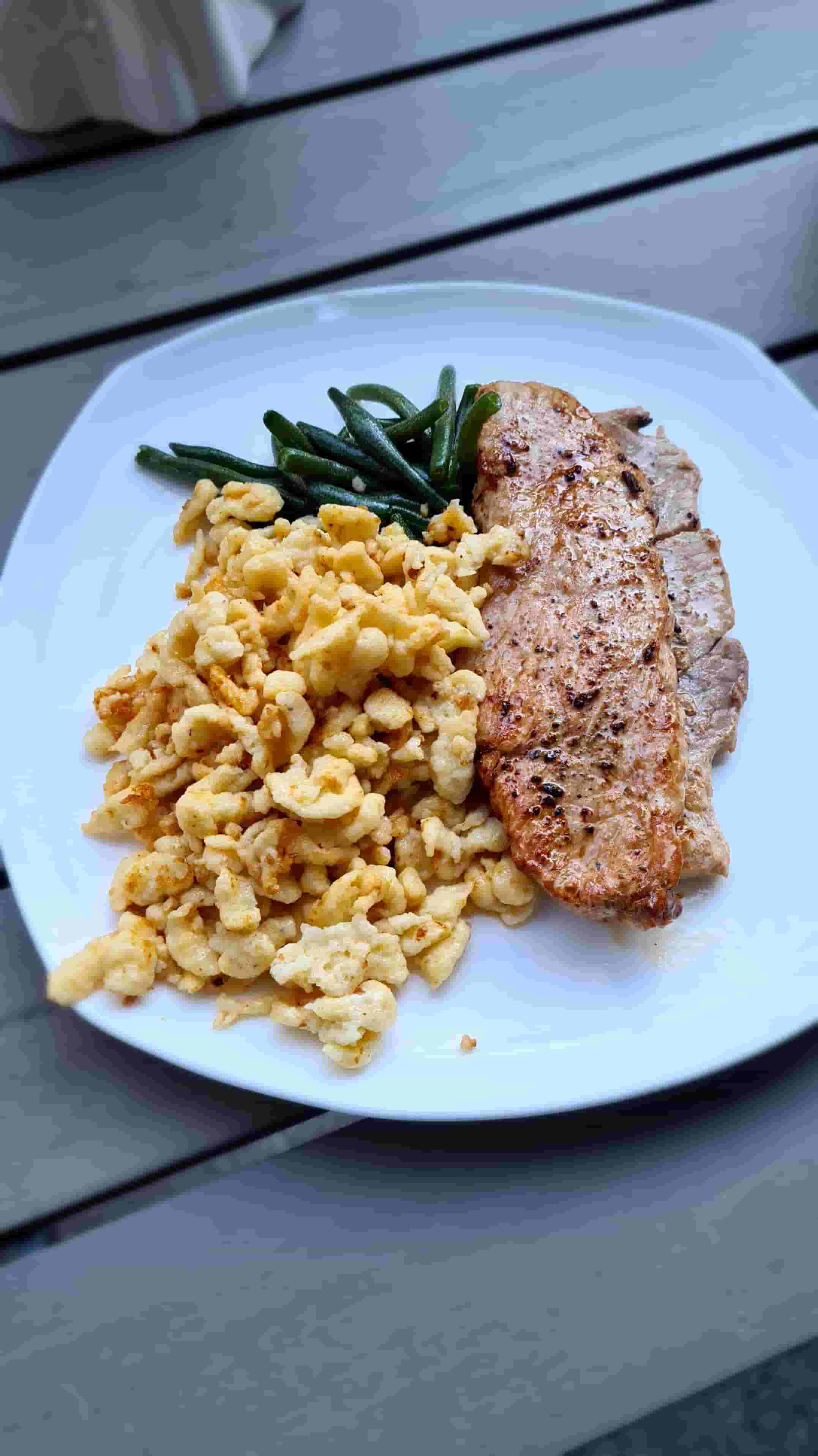 Spätzle con Escalope de Cerdo Recipe Image