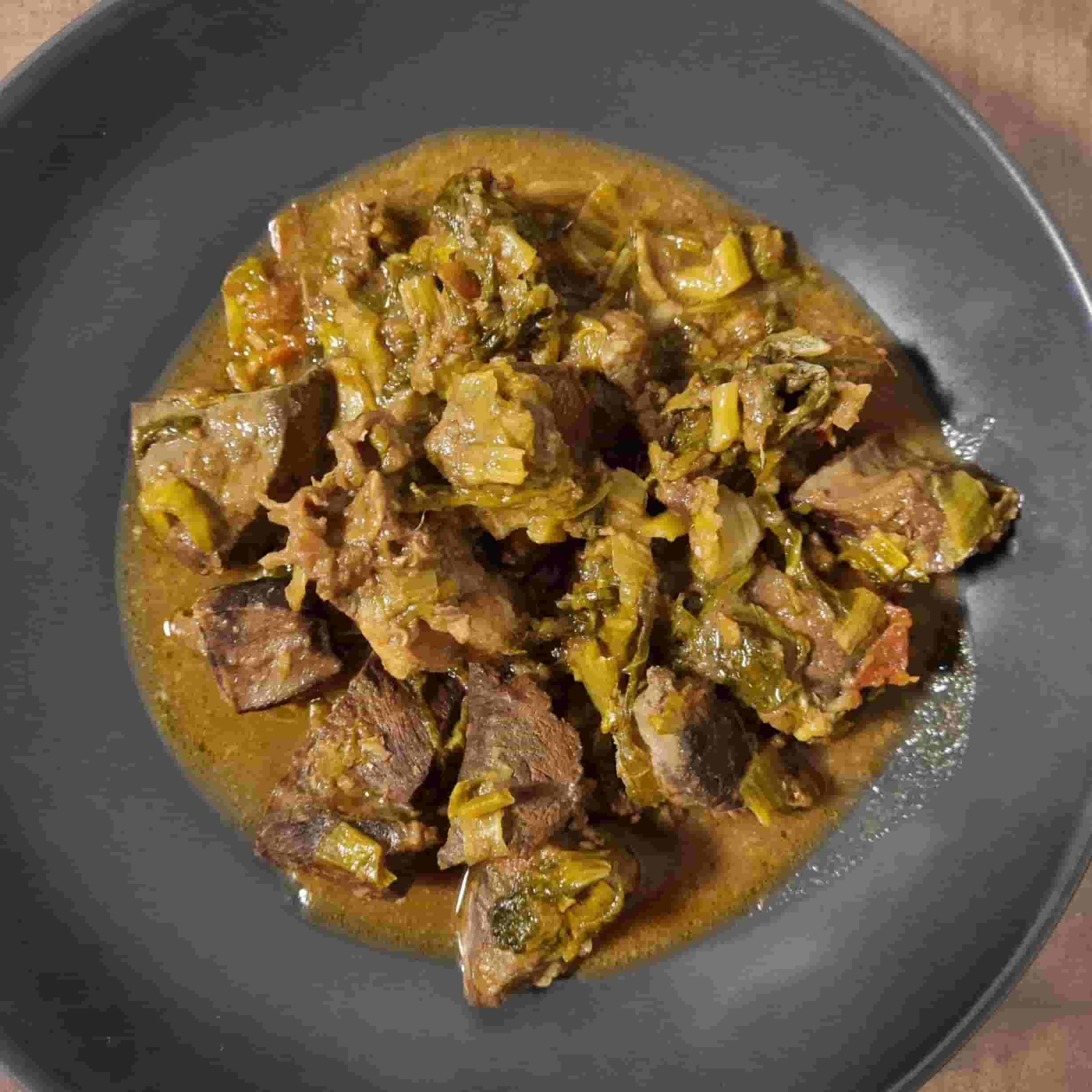 Madagascar-Style Beef Heart and Liver Ragout Recipe Image