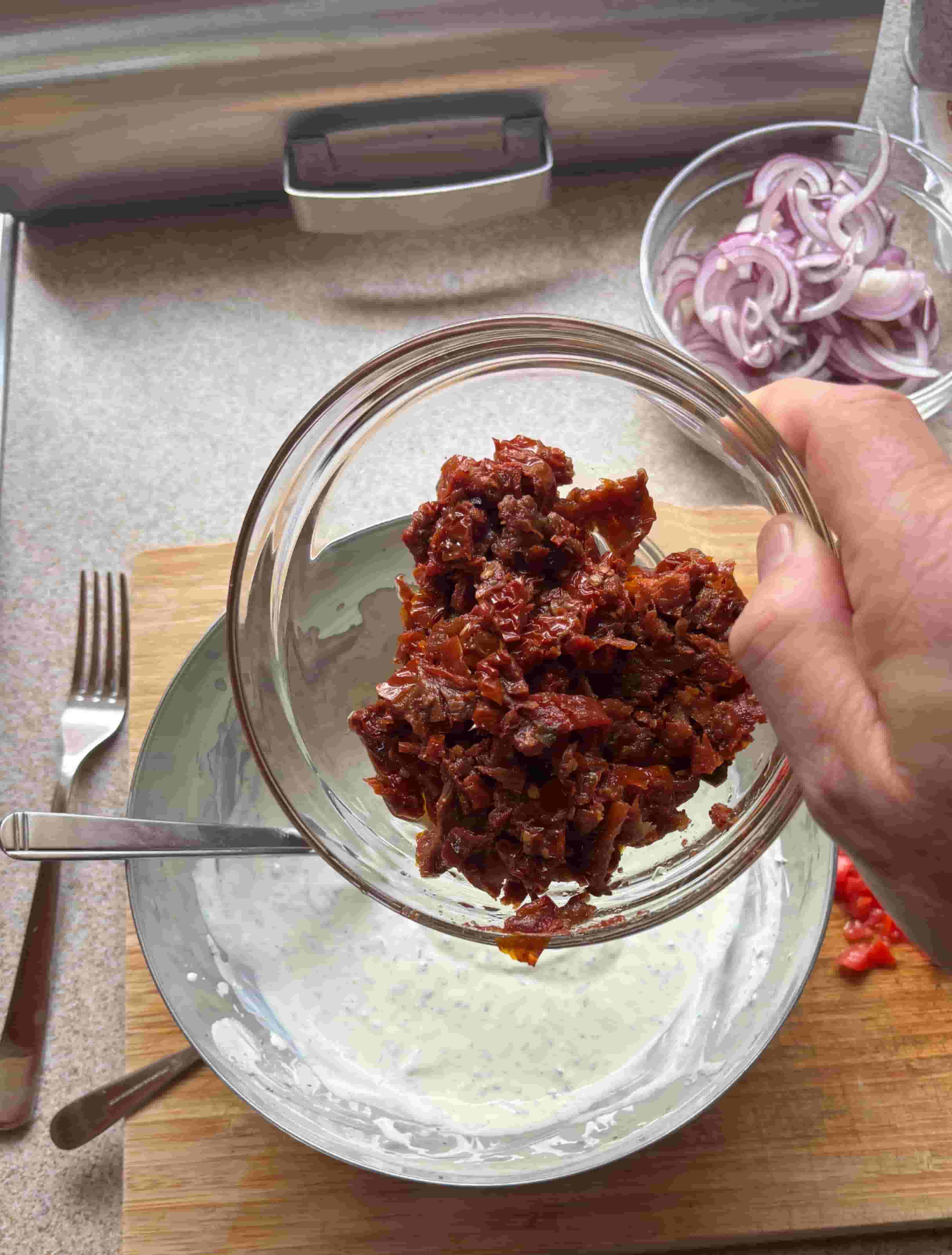Фламкухен с аспержи Recipe Image