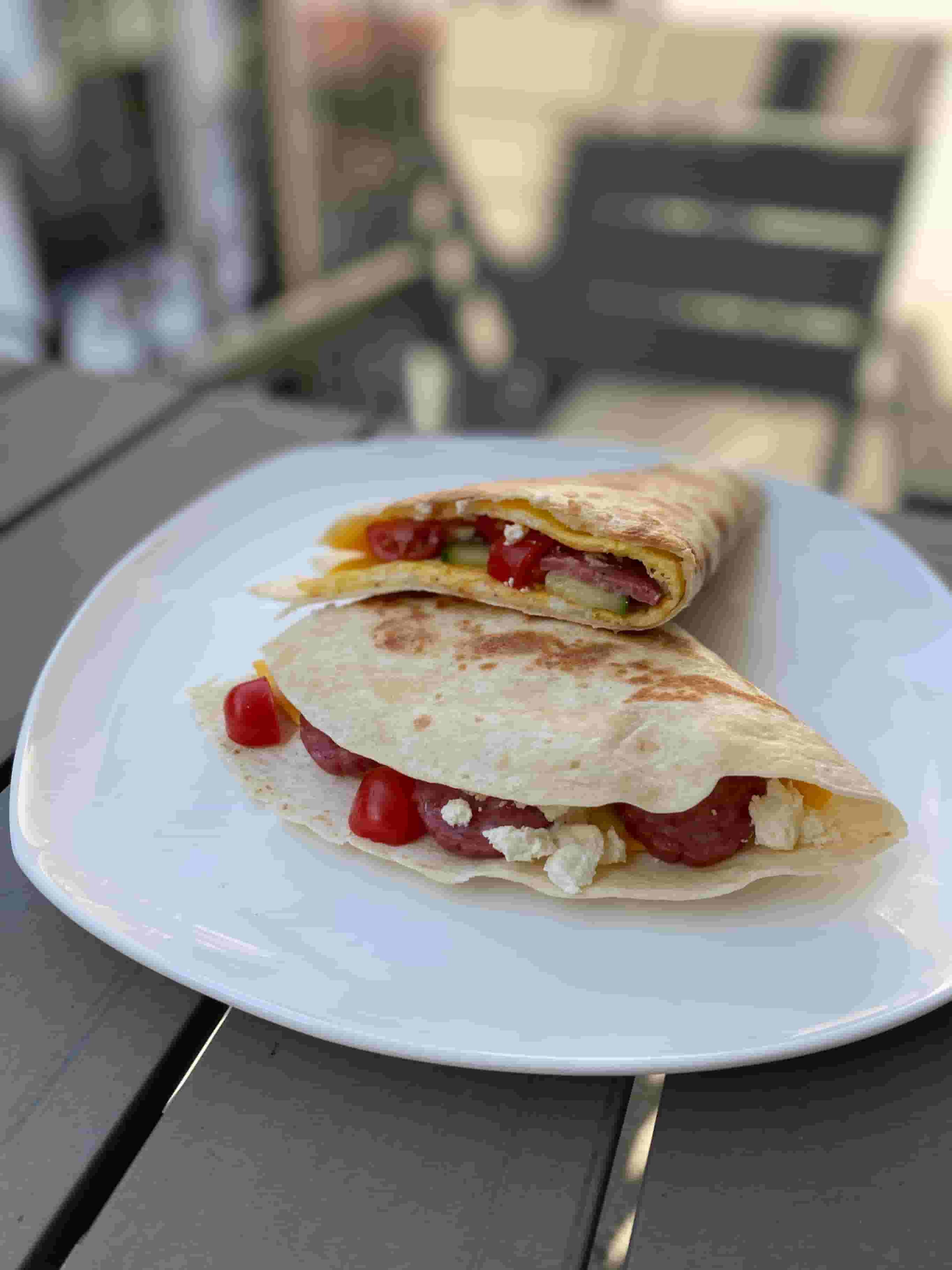 Quesadilla de Desayuno Rica en Proteínas Recipe Image