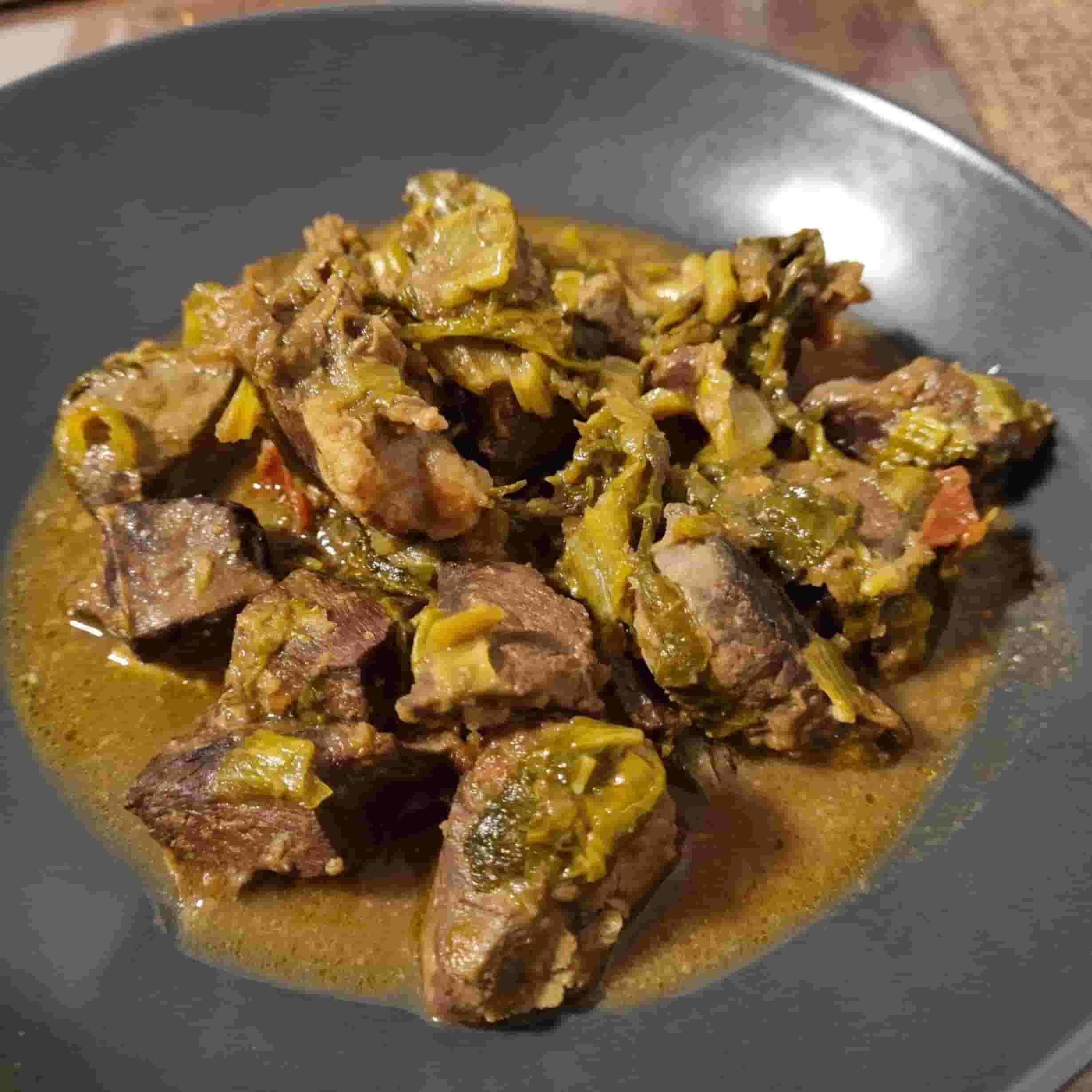 Madagascar-Style Beef Heart and Liver Ragout Recipe Image