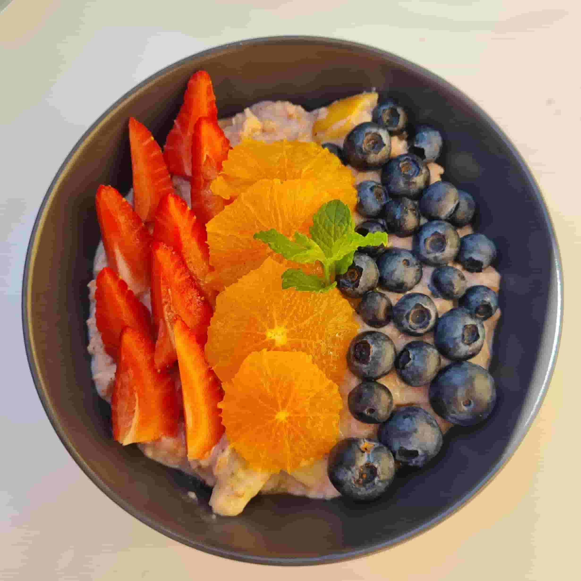 Fruity Strawberry Porridge Recipe Image