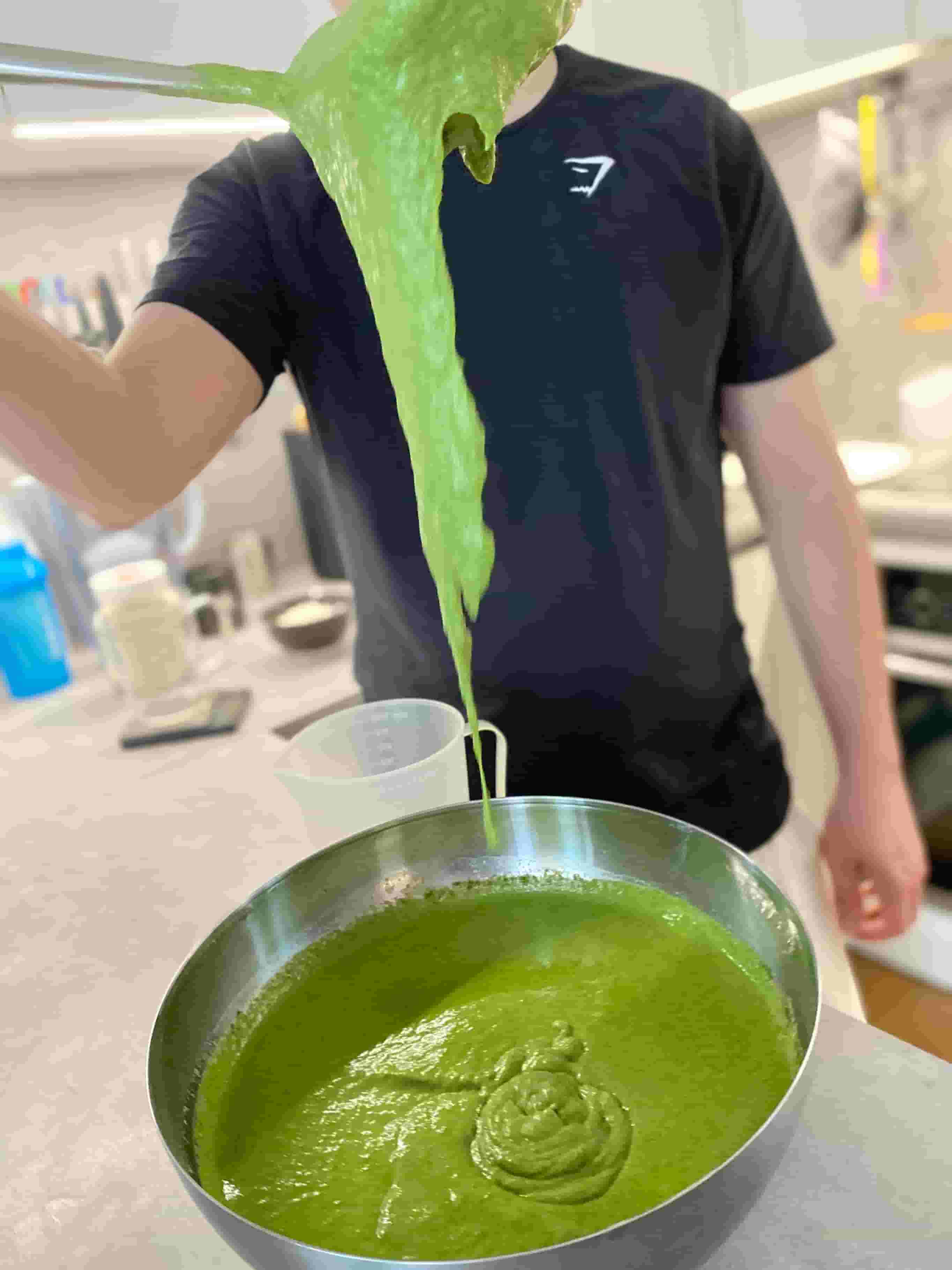 Proteinowe szpecle szpinakowe (bez mleka) Recipe Image