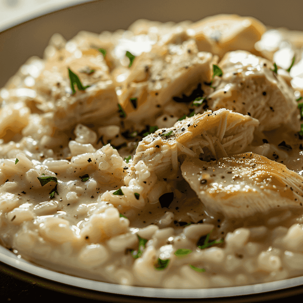 Risotto de Pollo Cremoso y Delicioso – Receta Familiar Tradicional Recipe Image