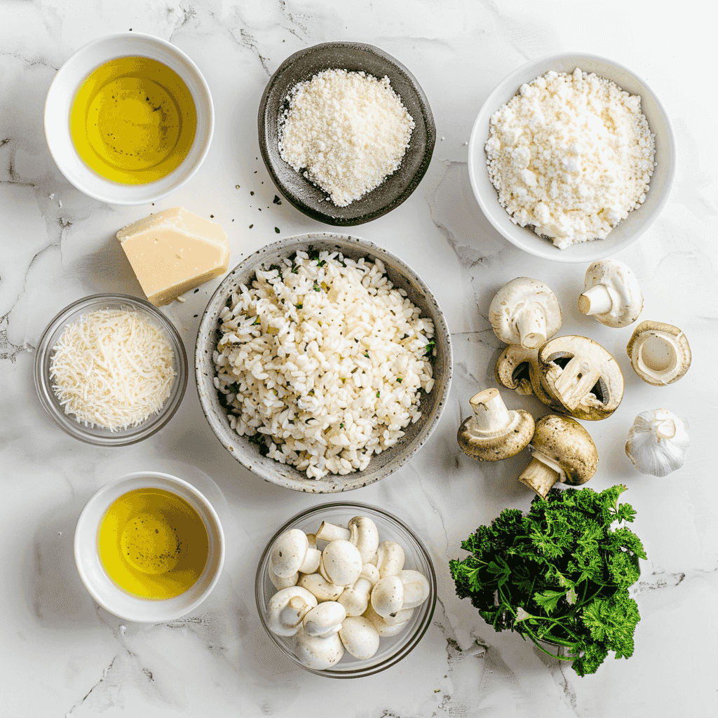 Risotto Cremoso de Champiñones Frescos: La Receta Italiana Infalible para una Delicia Gourmet Recipe Image