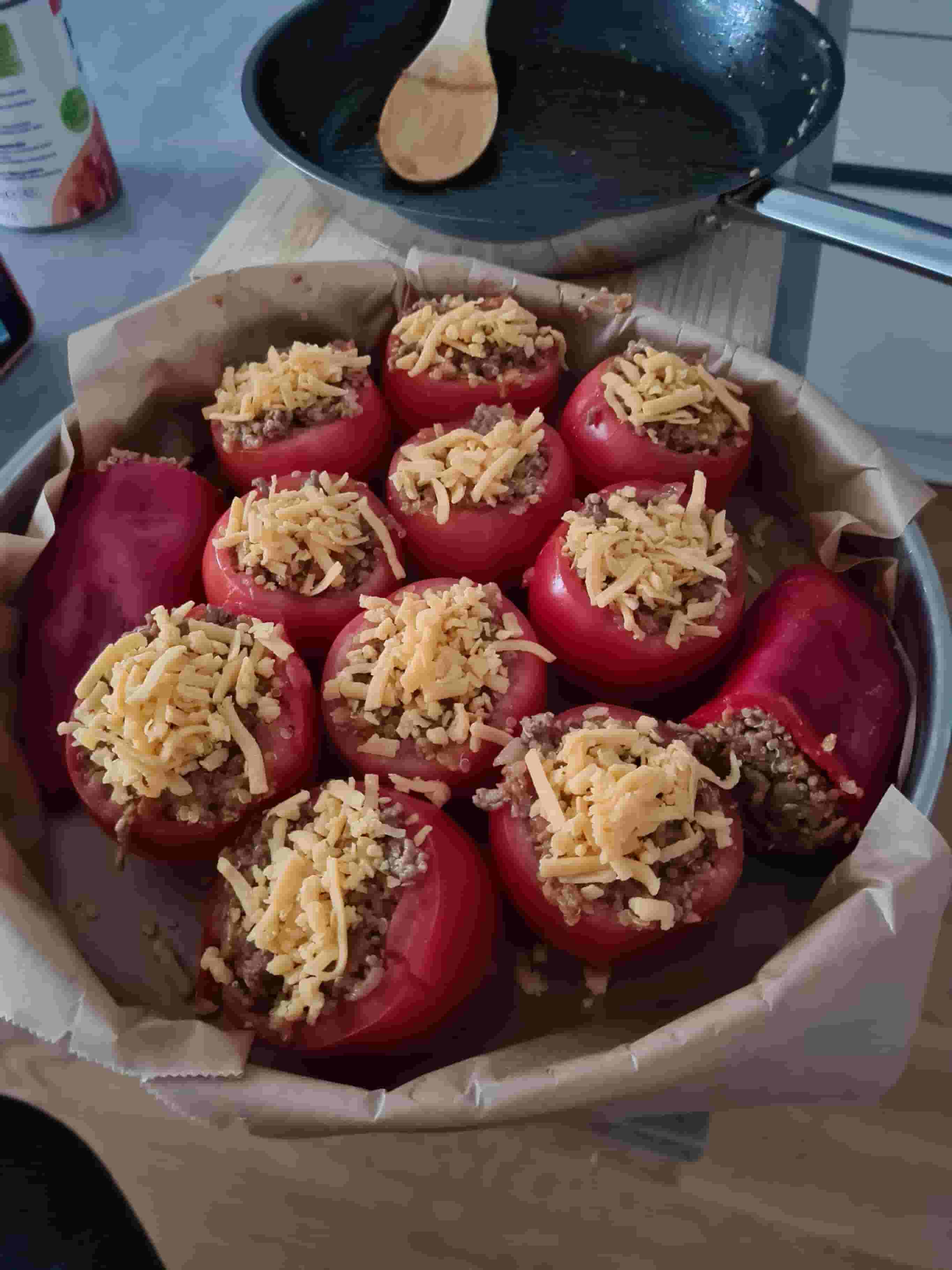 Quinoa Stuffed Tomatoes Recipe Image