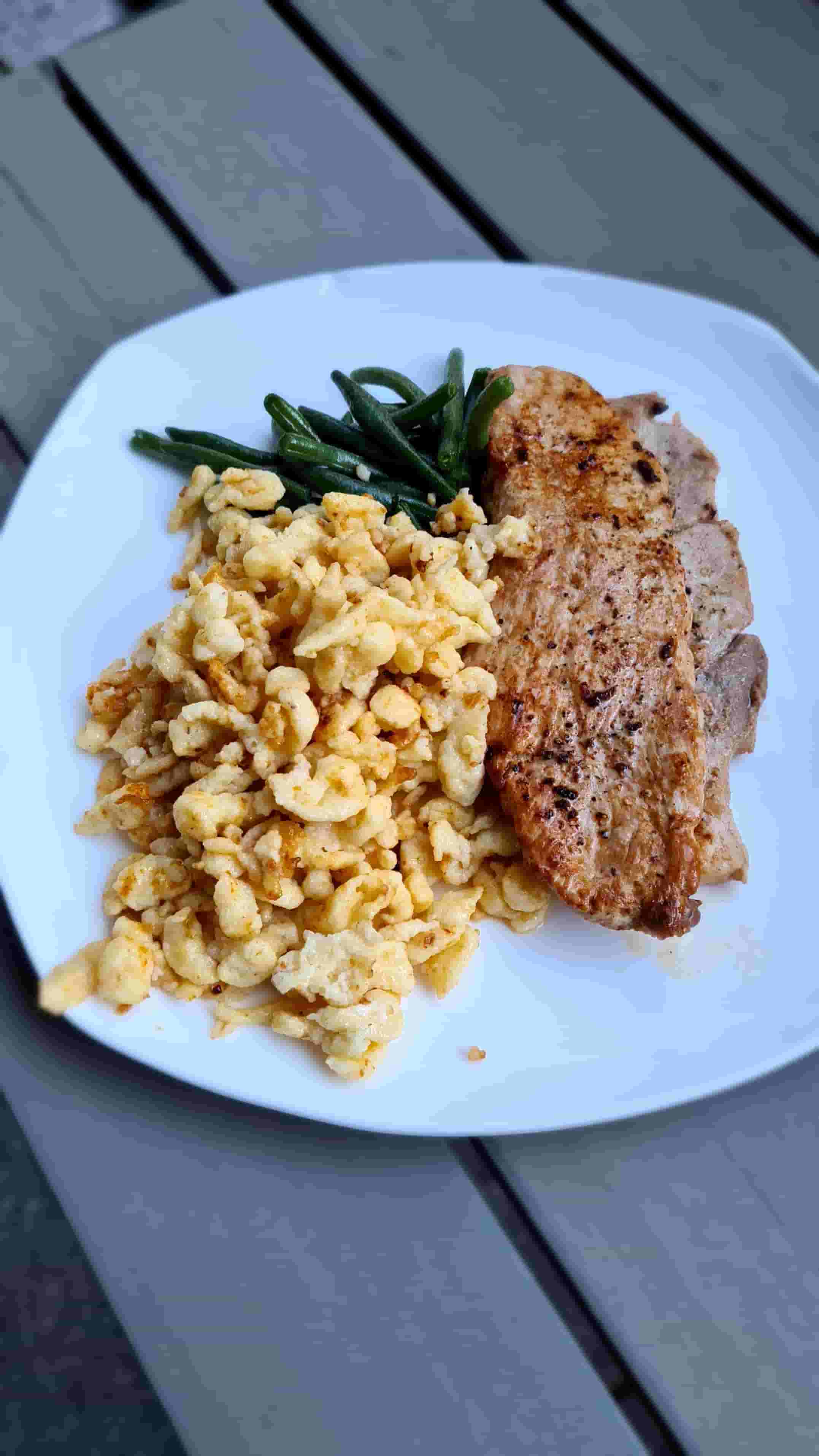 Spätzle con Escalope de Cerdo Recipe Image