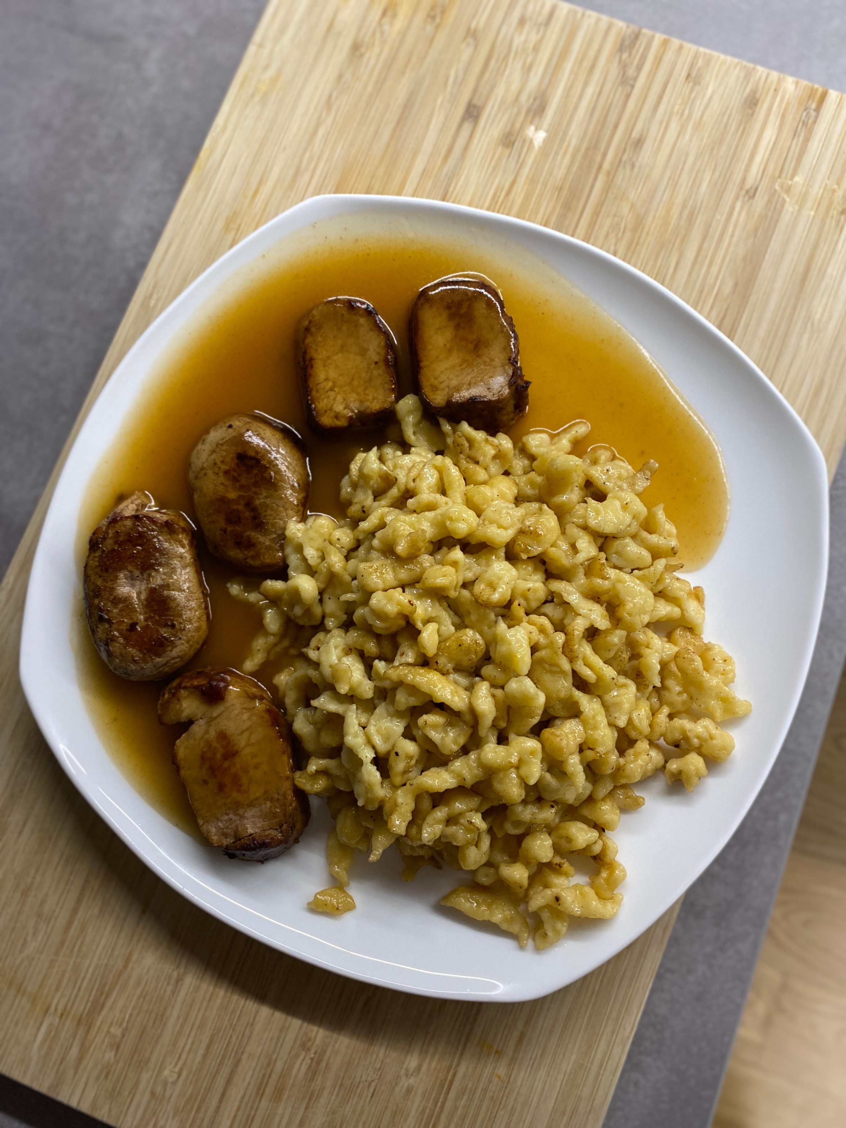 Spätzle con Solomillo de Cerdo Recipe Image