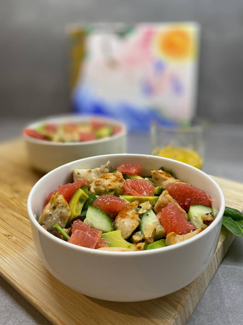 Receta de Rocely de Ensalada de Pollo con Aderezo de Toronja
