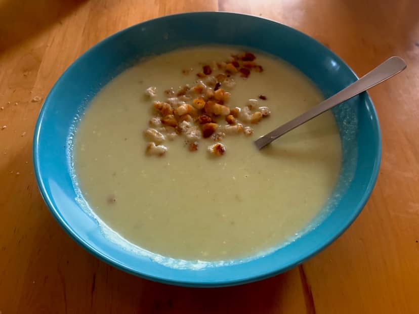 Receta de Rocely de Sopa crema de brócoli y coliflor