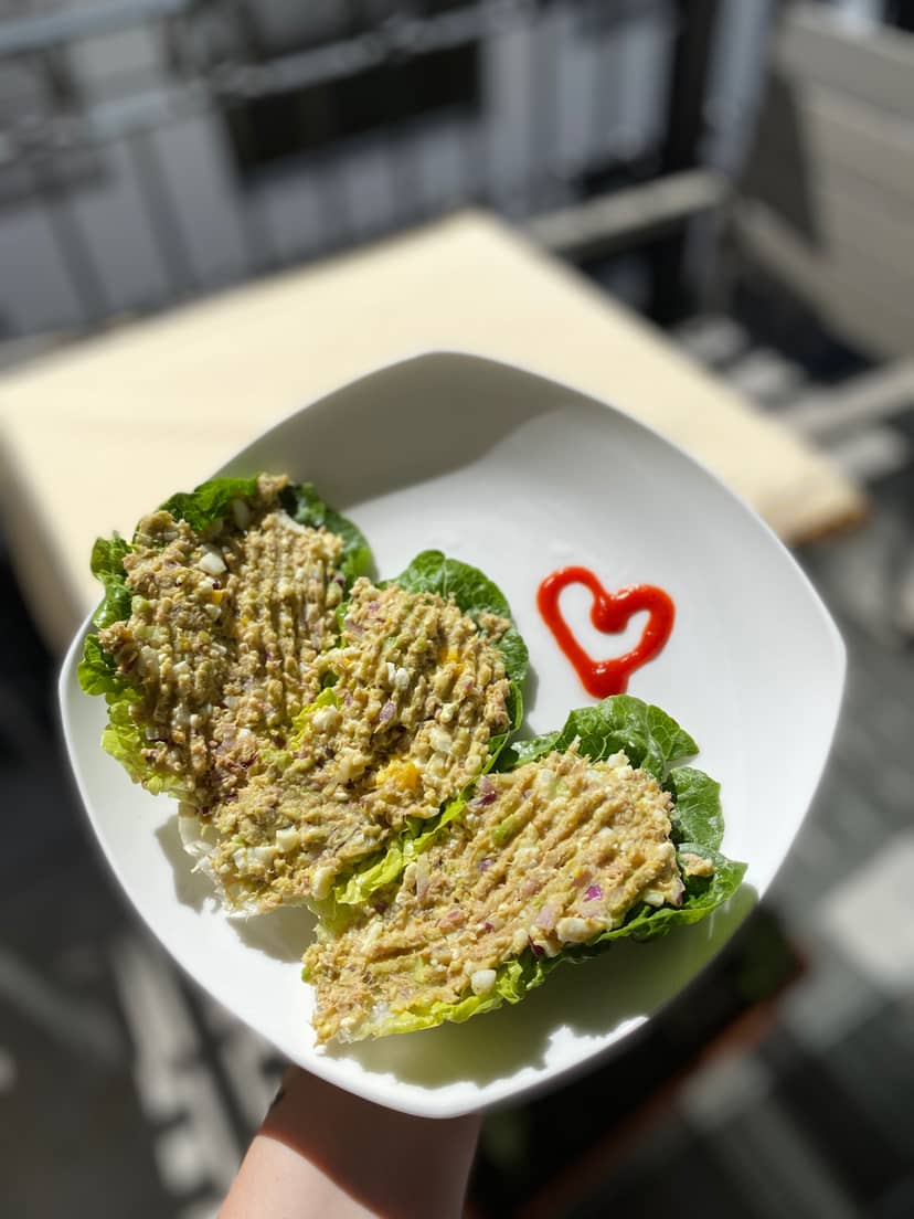 Eiwitrijke Tonijn- &amp; Avocado-Slablaadjes Rocely Recept