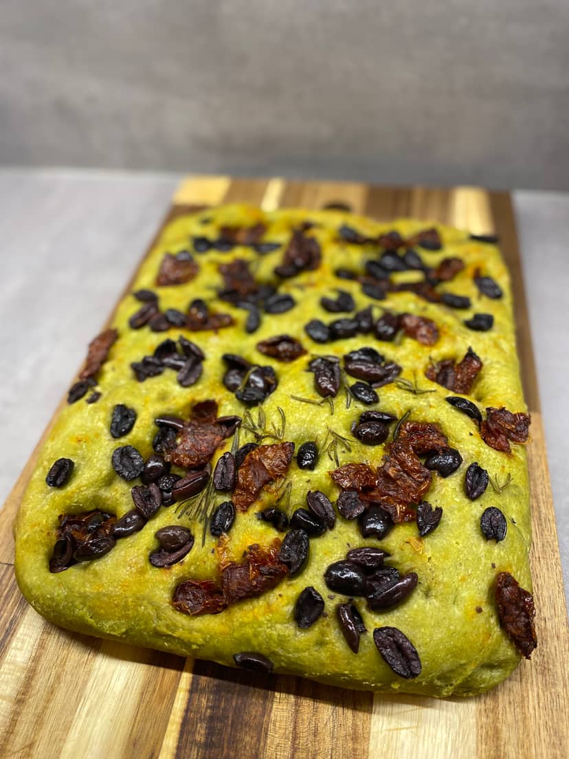 Spinach &amp; Ricotta Focaccia Rocely Recipe