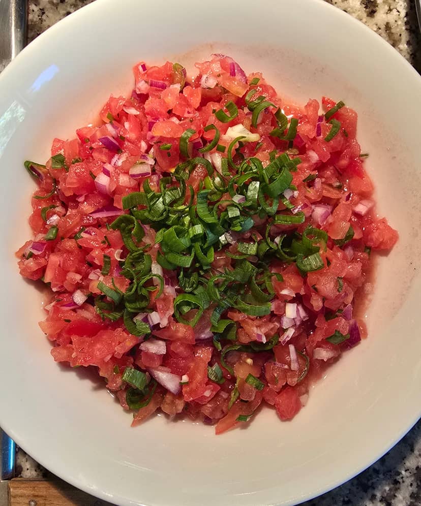Recette Rocely de Salade de tomates malgache