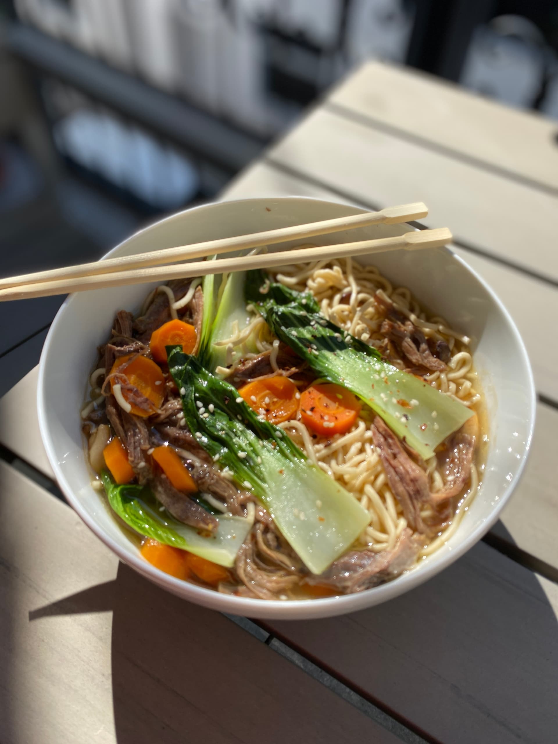 Image for Ramen with Bok Choy and Pulled Beef