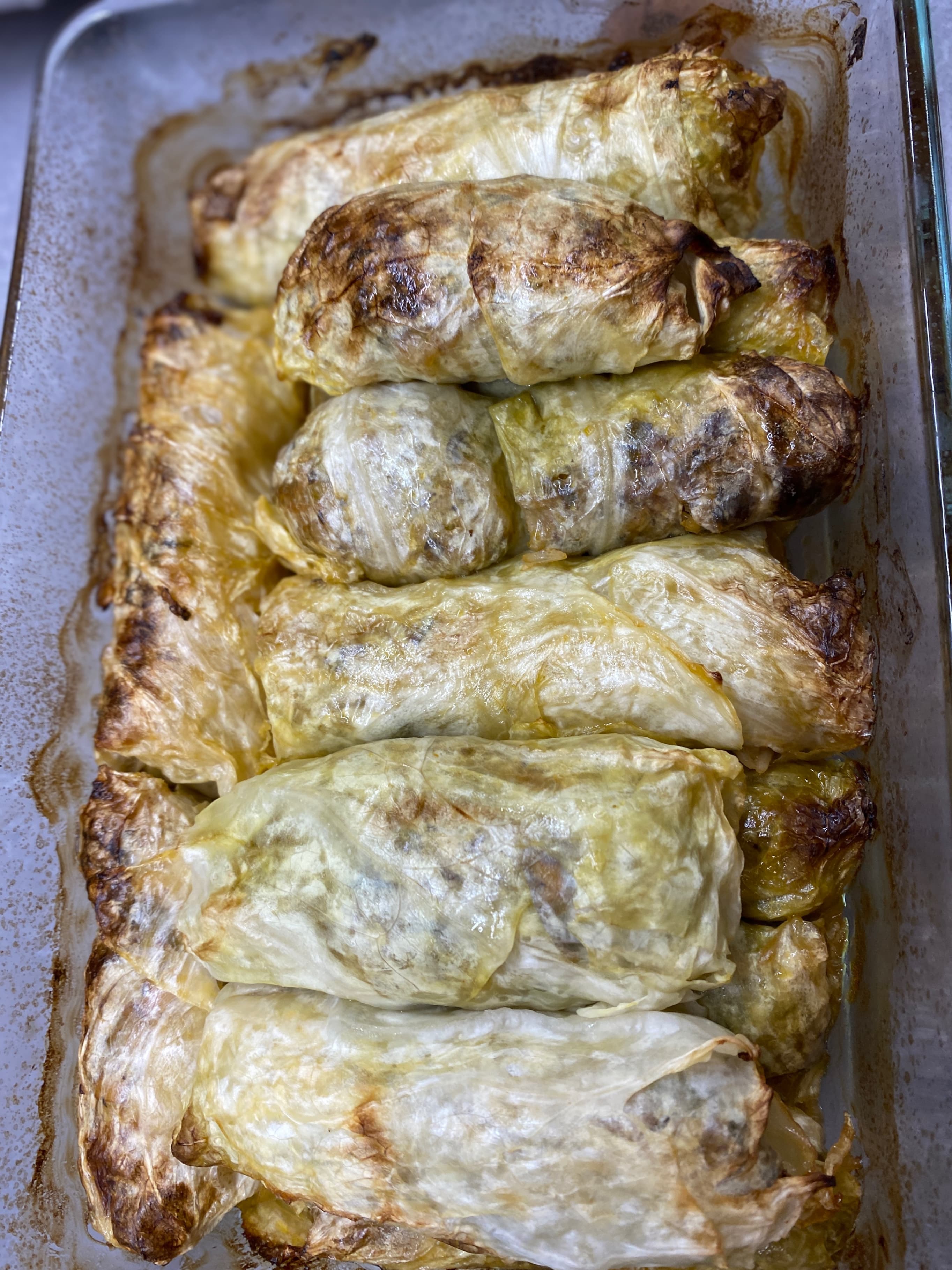 Rollos de Col Rellenos Vegetarianos con Puerro y Champiñones Recipe Image