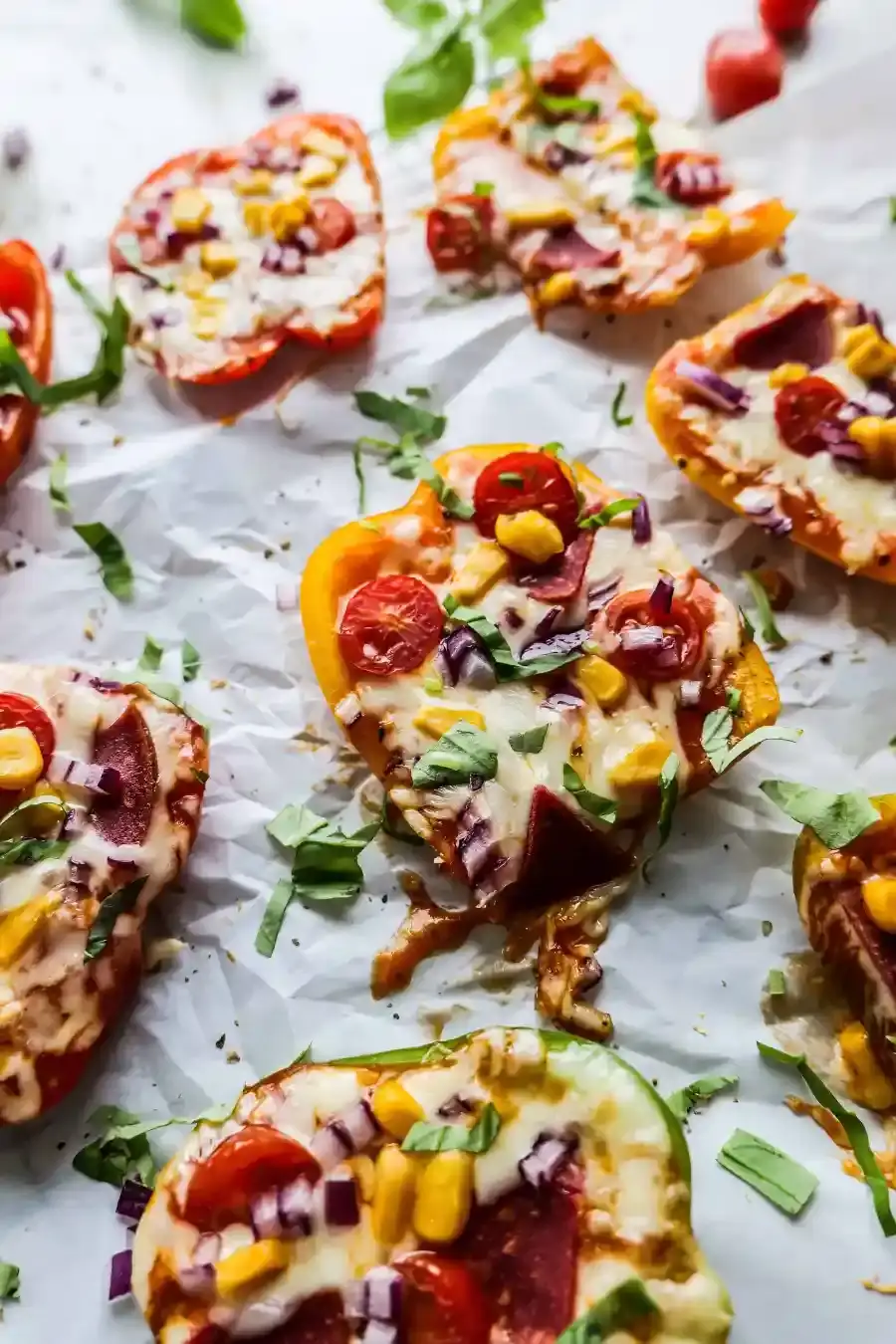 Bild für Fingerfood Pizza-Schiffchen aus Paprika