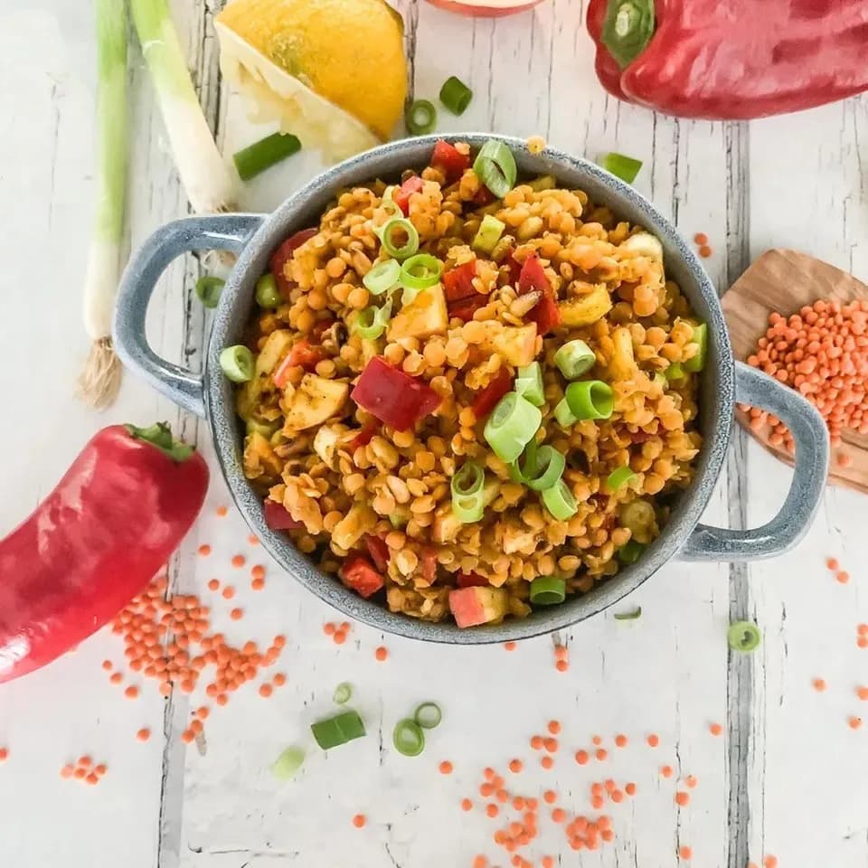 Bild für Schneller Veganer Linsensalat