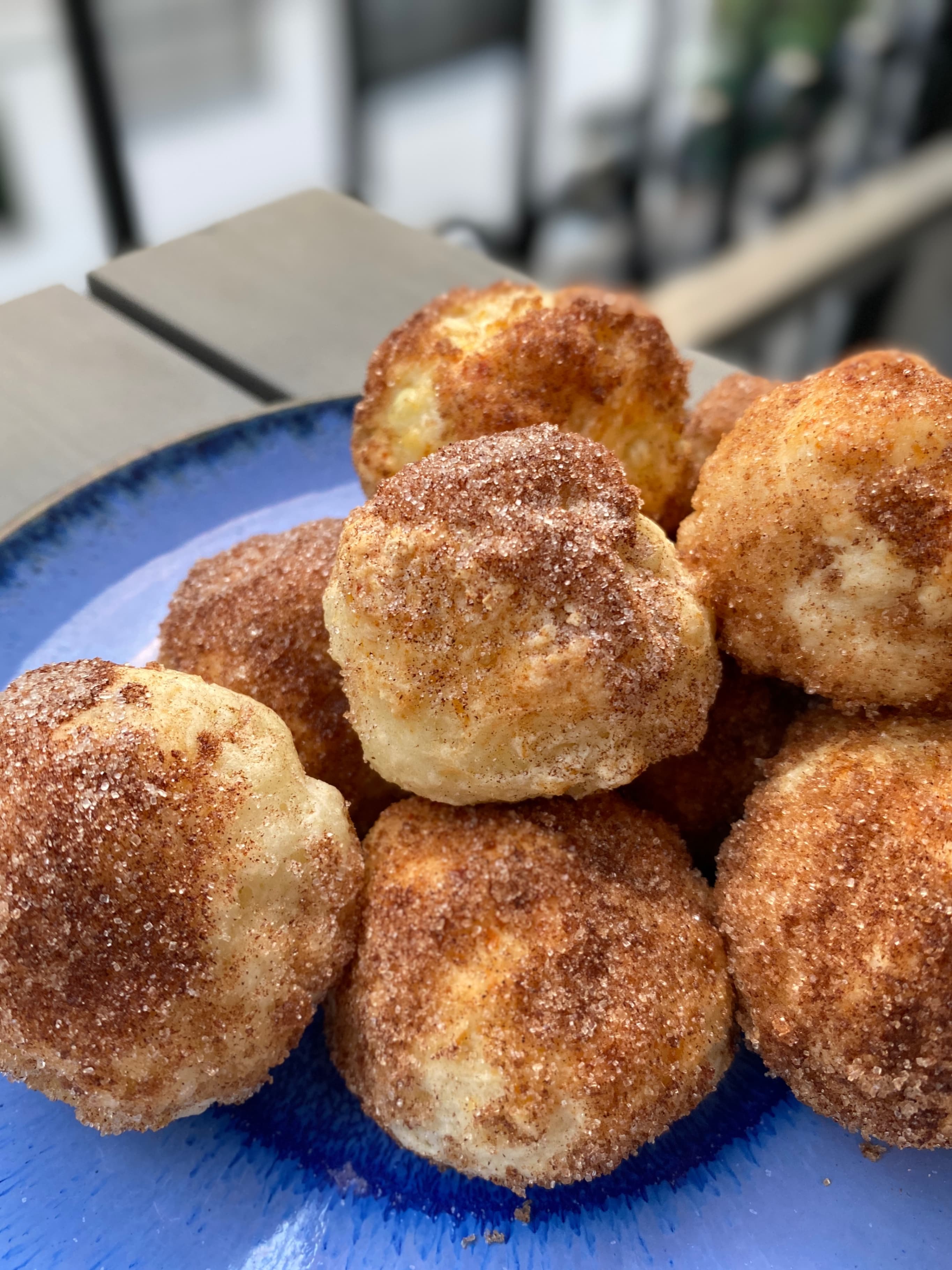 Cottage Cheese Donut Holes with Cinnamon-Sugar Coating Rocely Recipe
