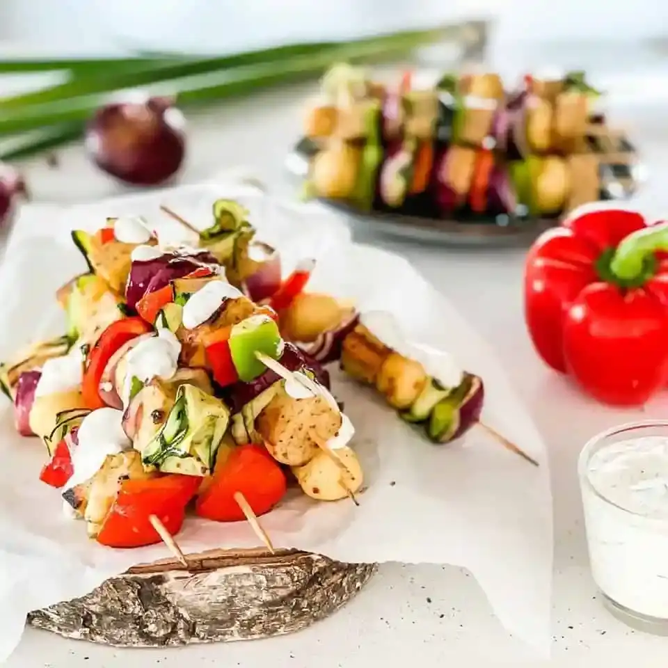 Vegetarische Grillspieße Rezeptbild
