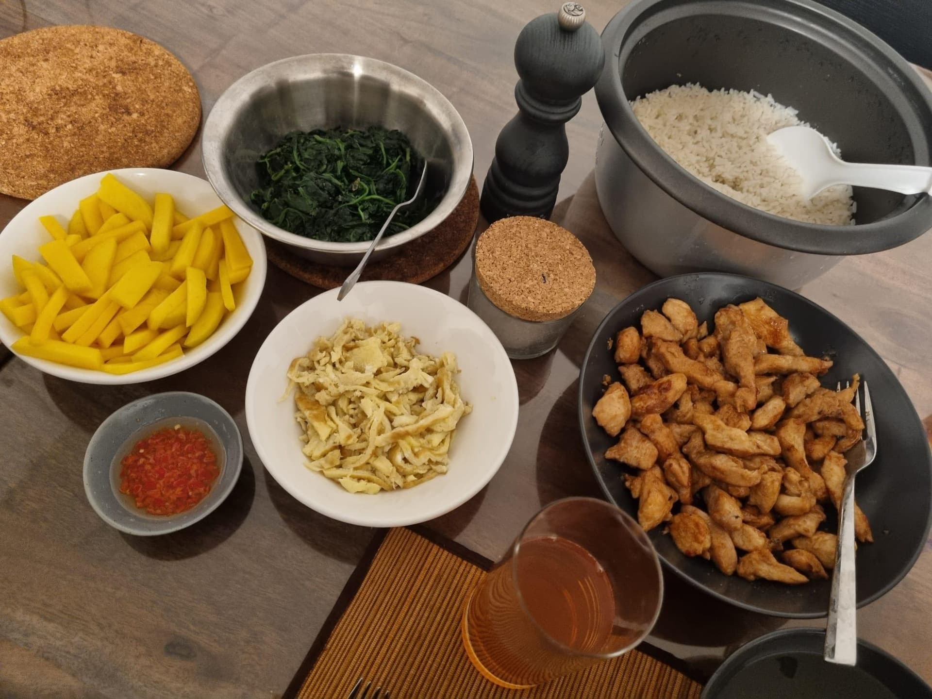 Bild für Exotische Bowl mit marinierter Hähnchenbrust