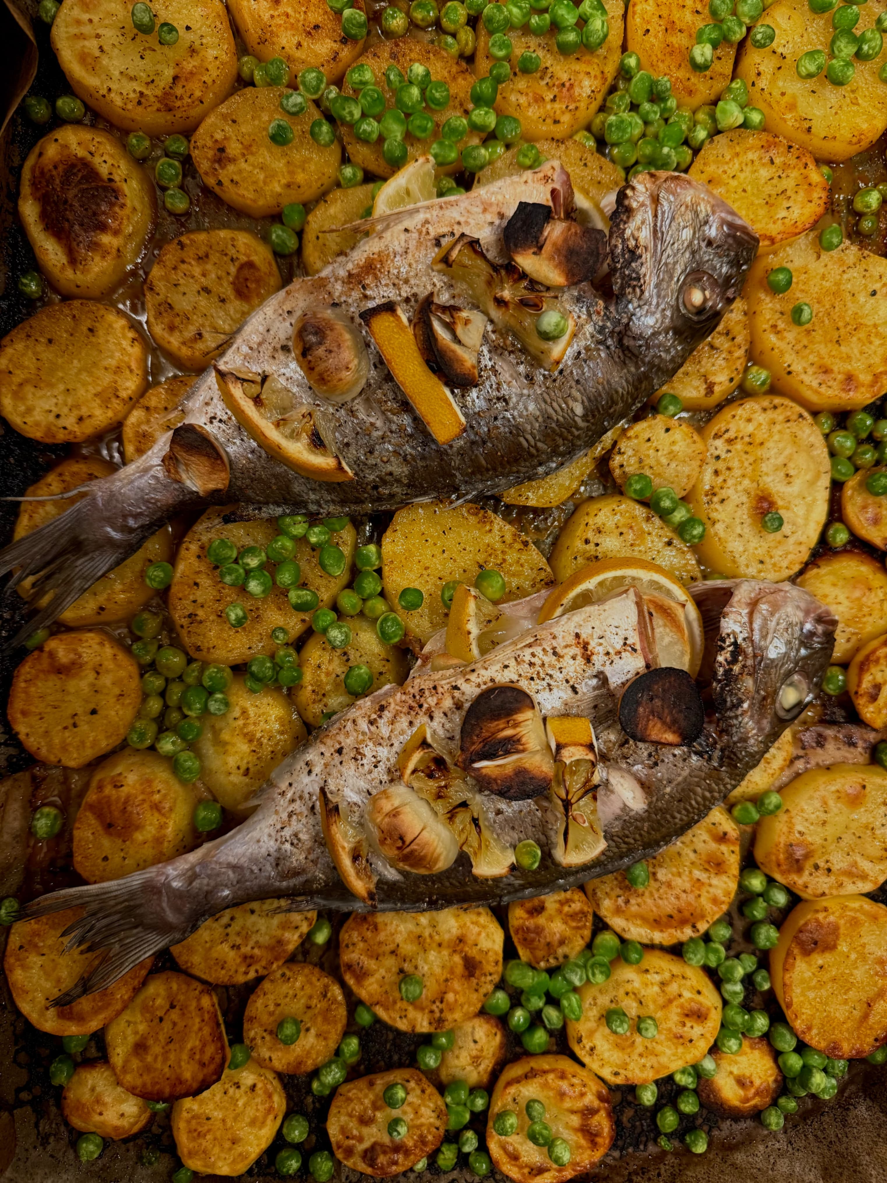 Recette Rocely de Dorade royale au four avec pommes de terre