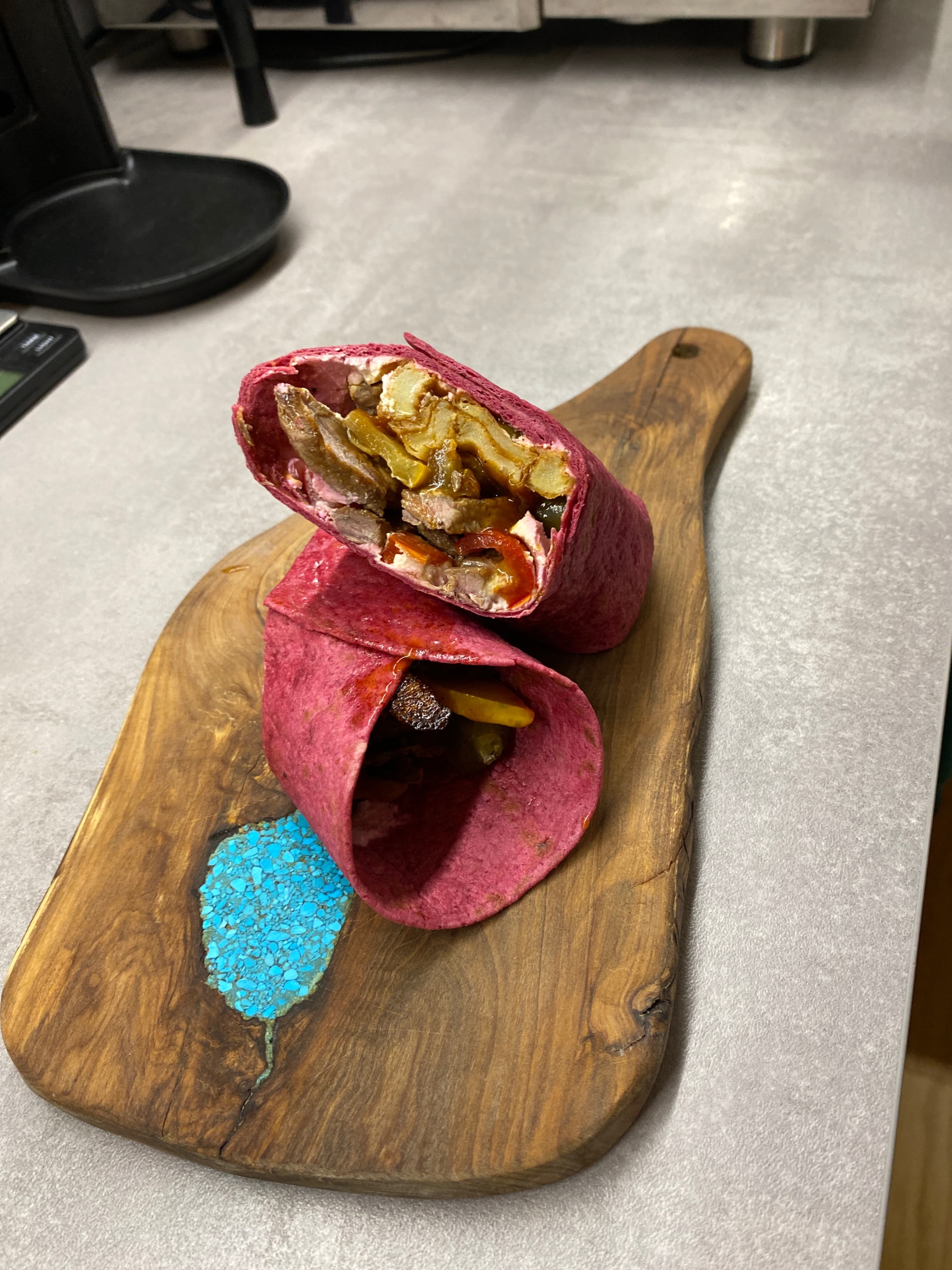 Rindfleisch-Burritos mit geröstetem Gemüse Recipe Image