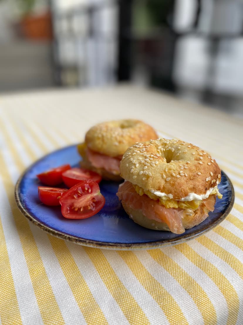 Proteinreiche Hüttenkäse-Bagels Rocely Rezept