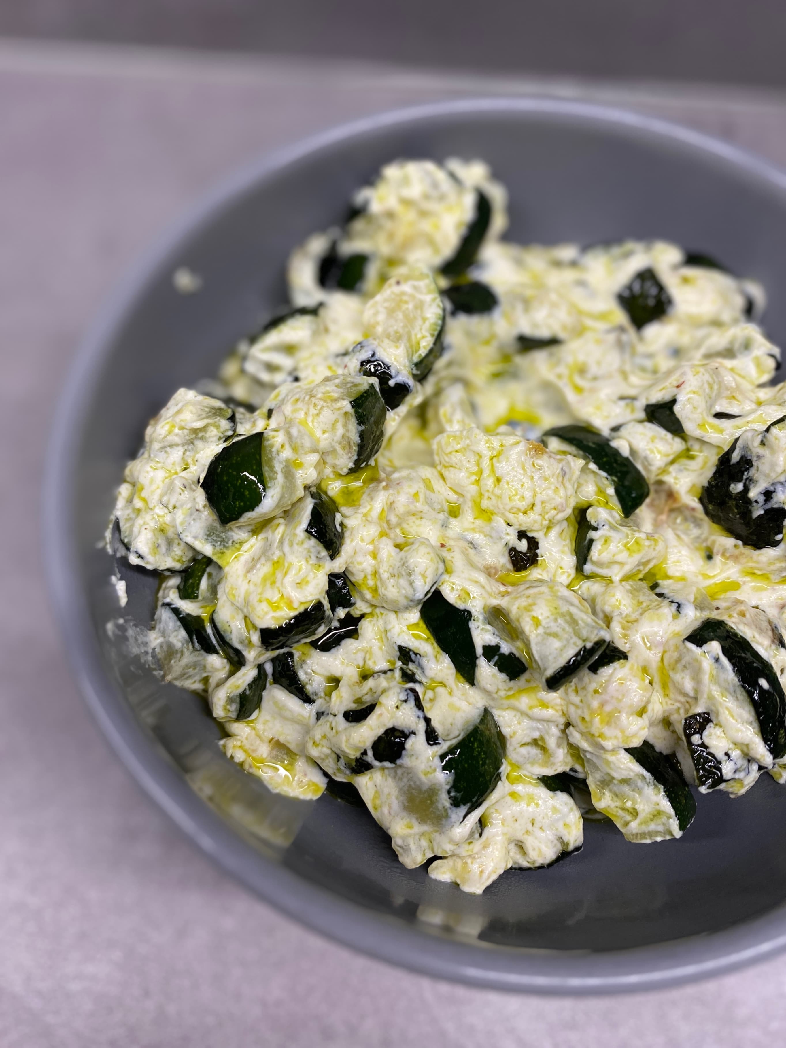Salade de courgettes au fromage de chèvre Recipe Image